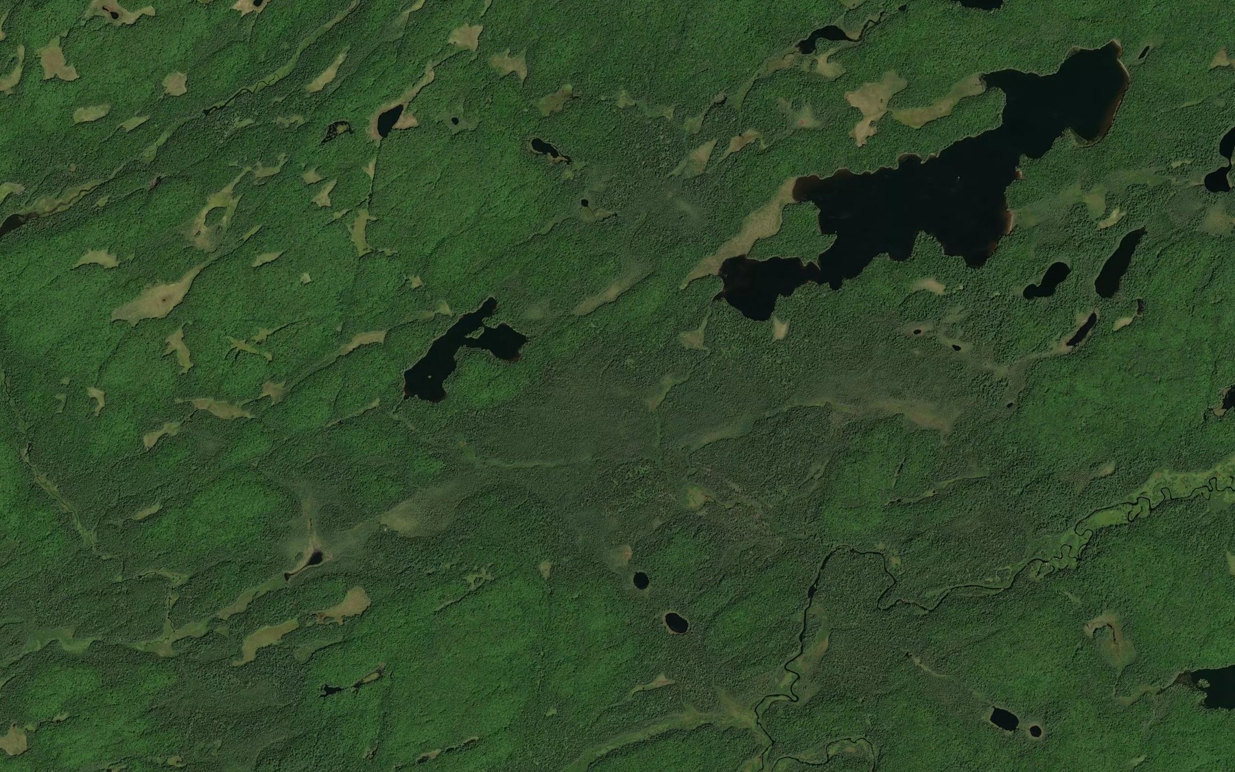 Satellite map of the Ozawabrek Creek