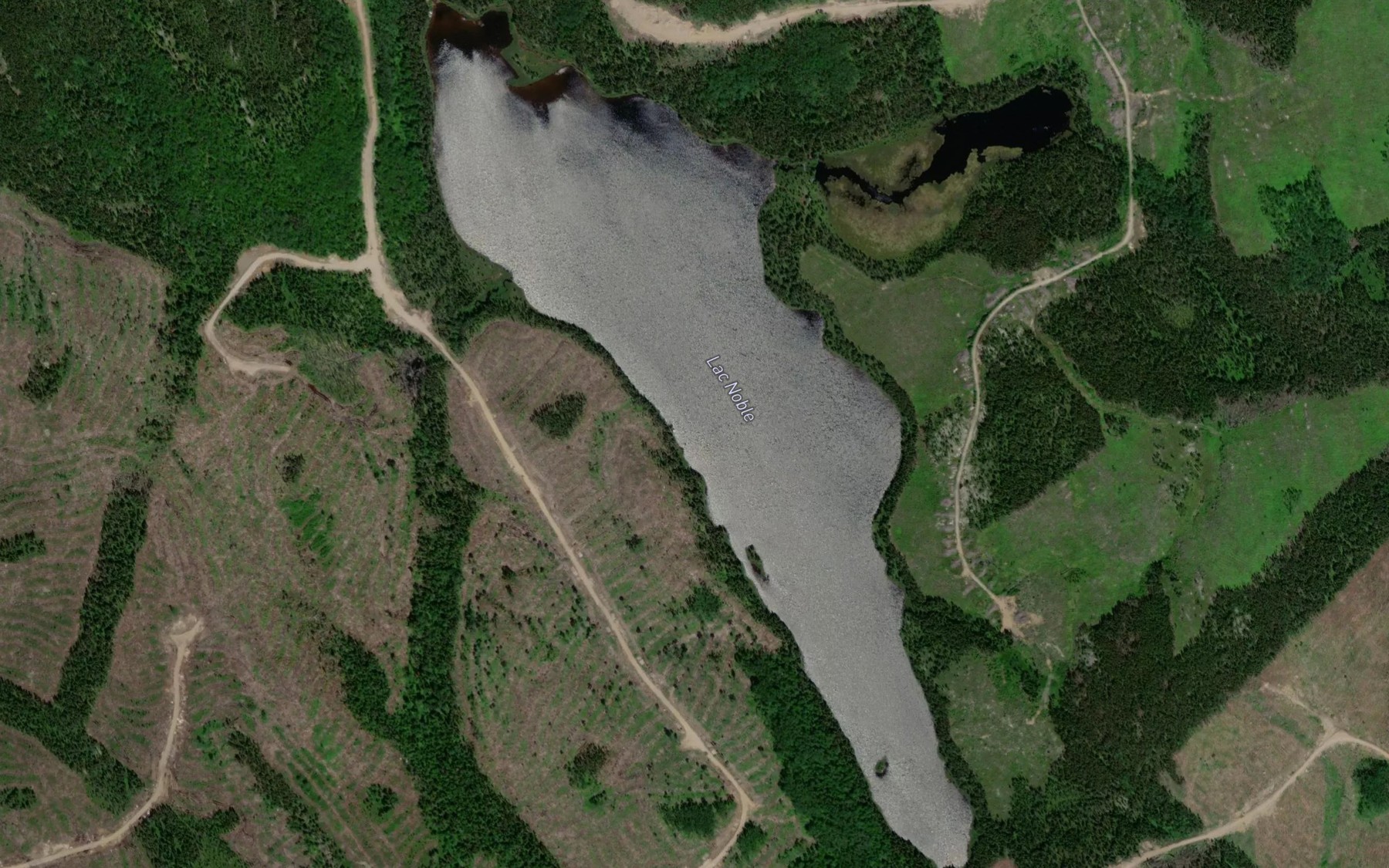 Satellite map of the Lac Noble