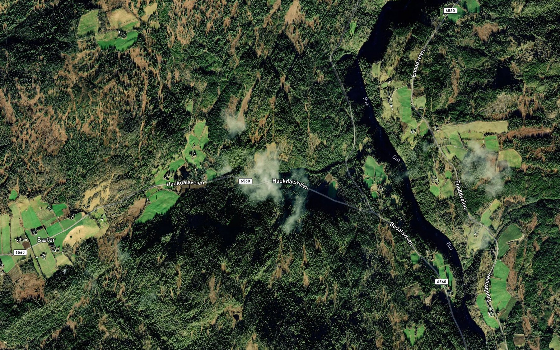 Satellite map of the Svara