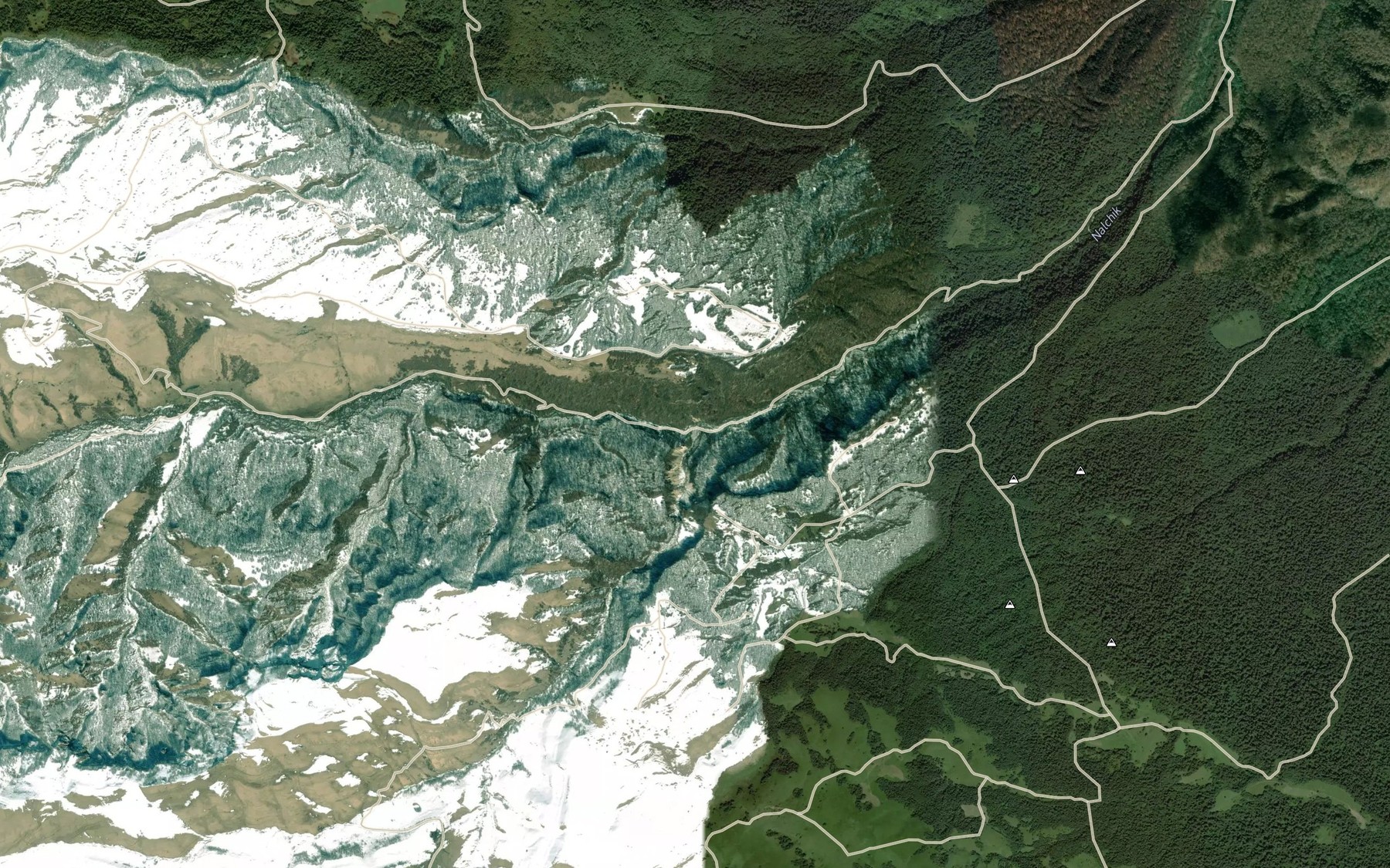 Satellite map of the Khara