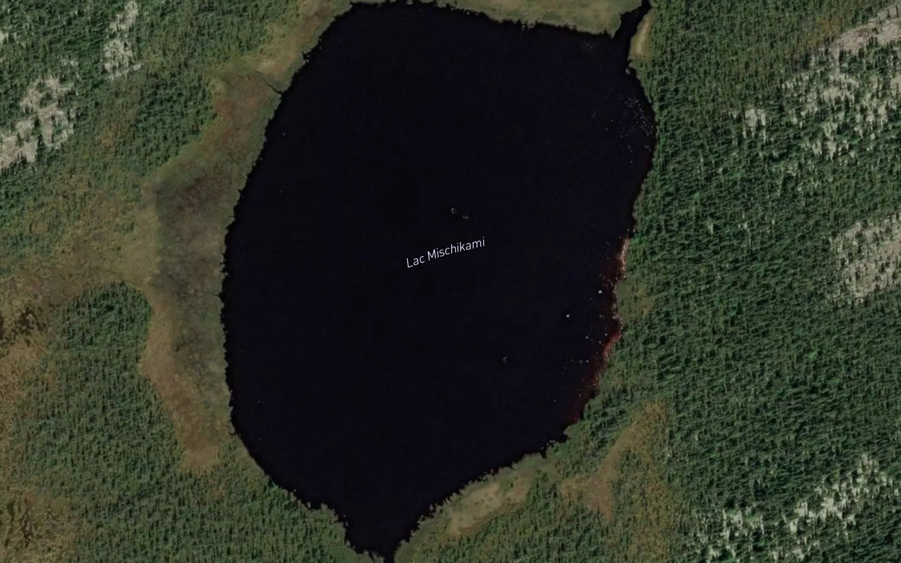 Satellite map of the Lac Mischikami