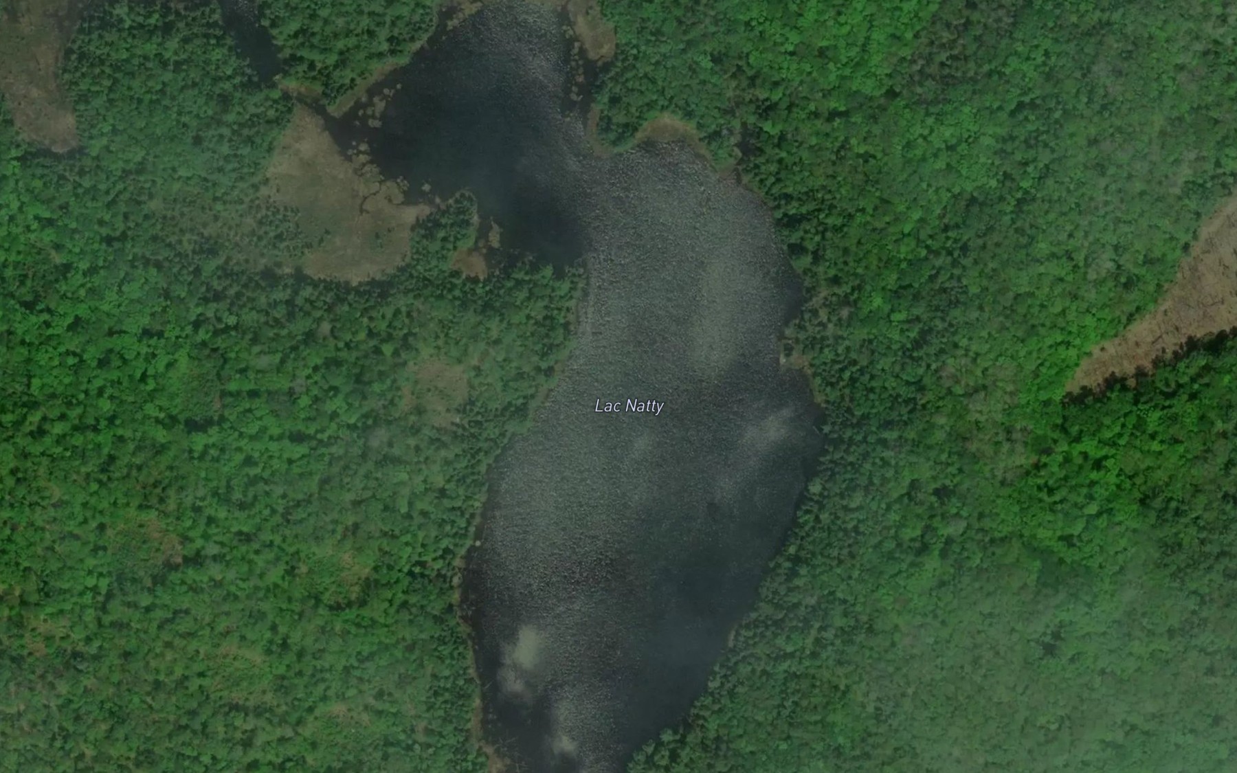 Satellite map of the Lac Natty