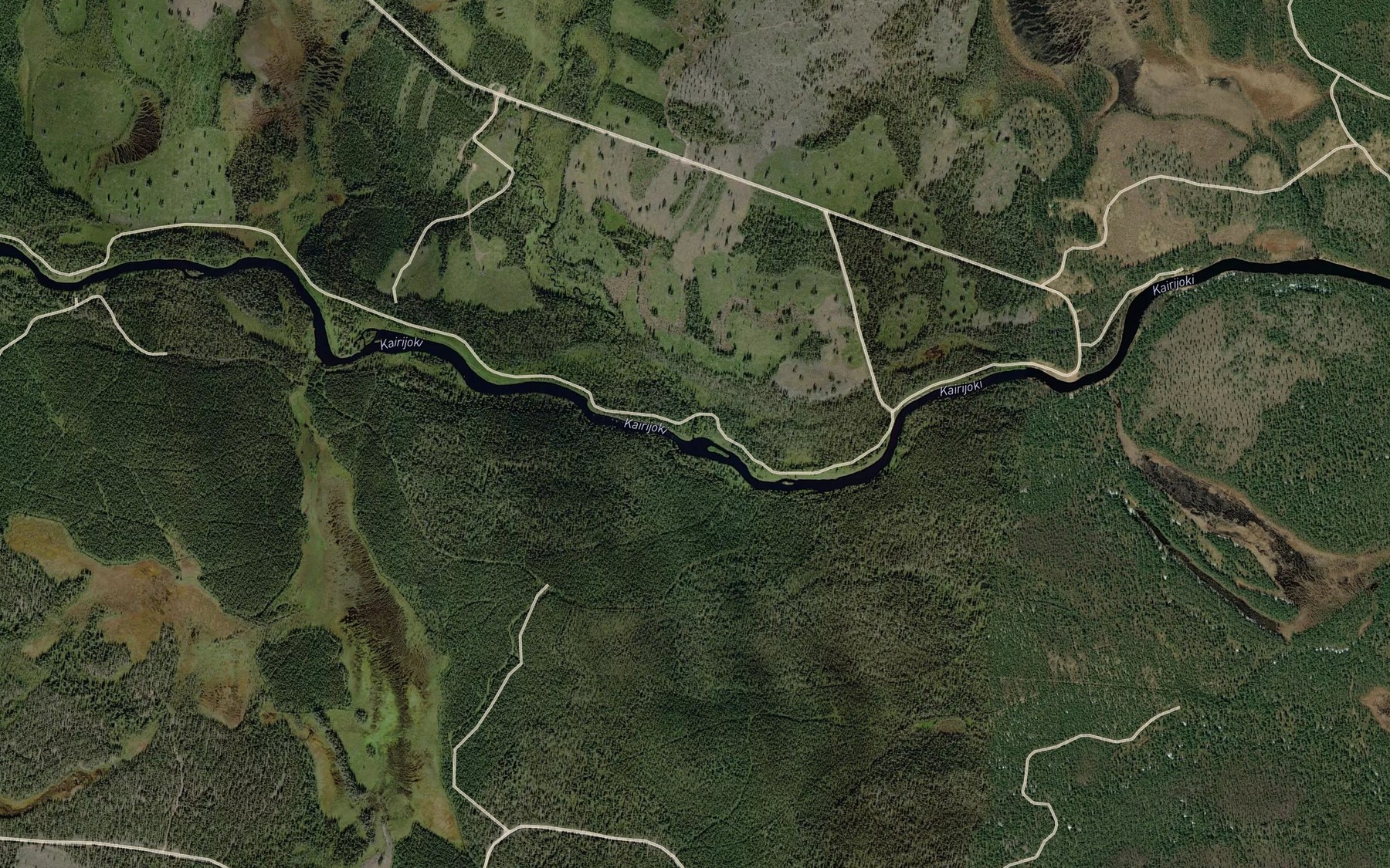 Satellite map of the Morottajanoja