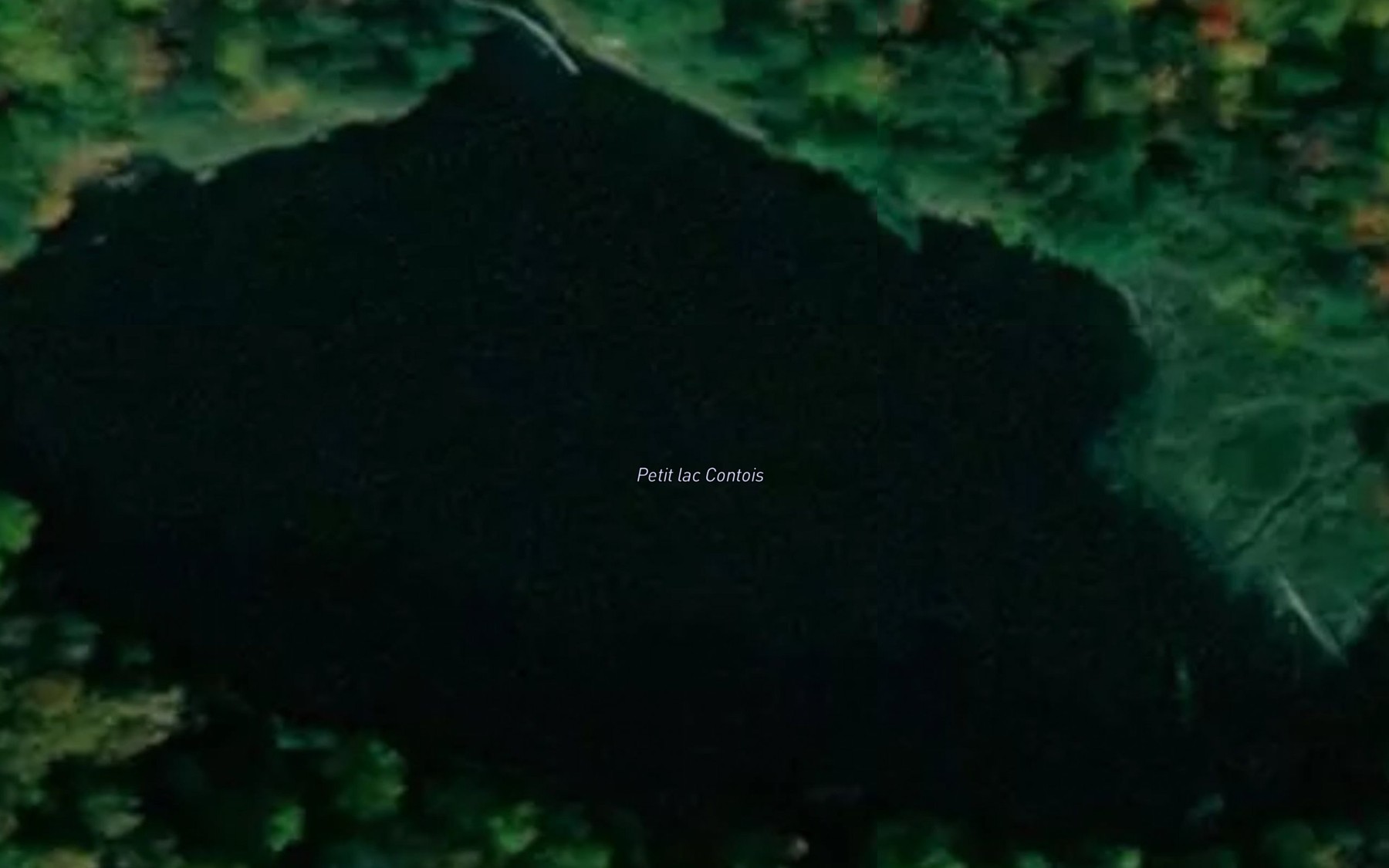 Satellite map of the Petit lac Contois
