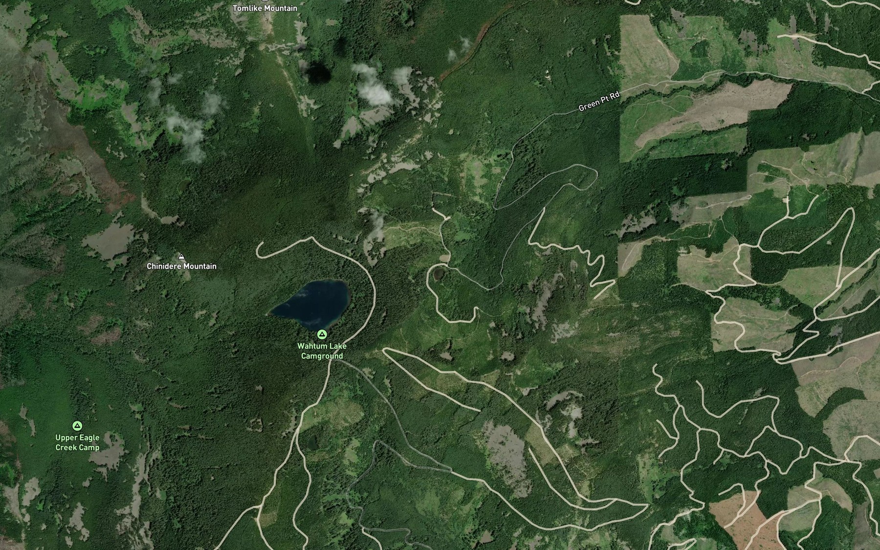 Satellite map of the Ottertail Lake