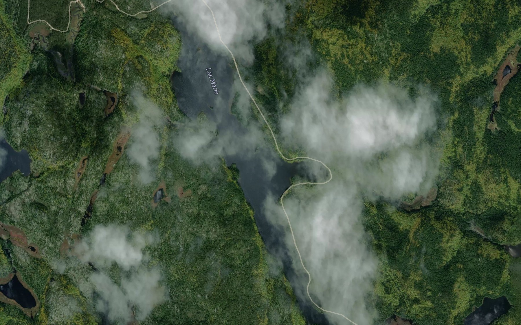 Satellite map of the Lac Marie