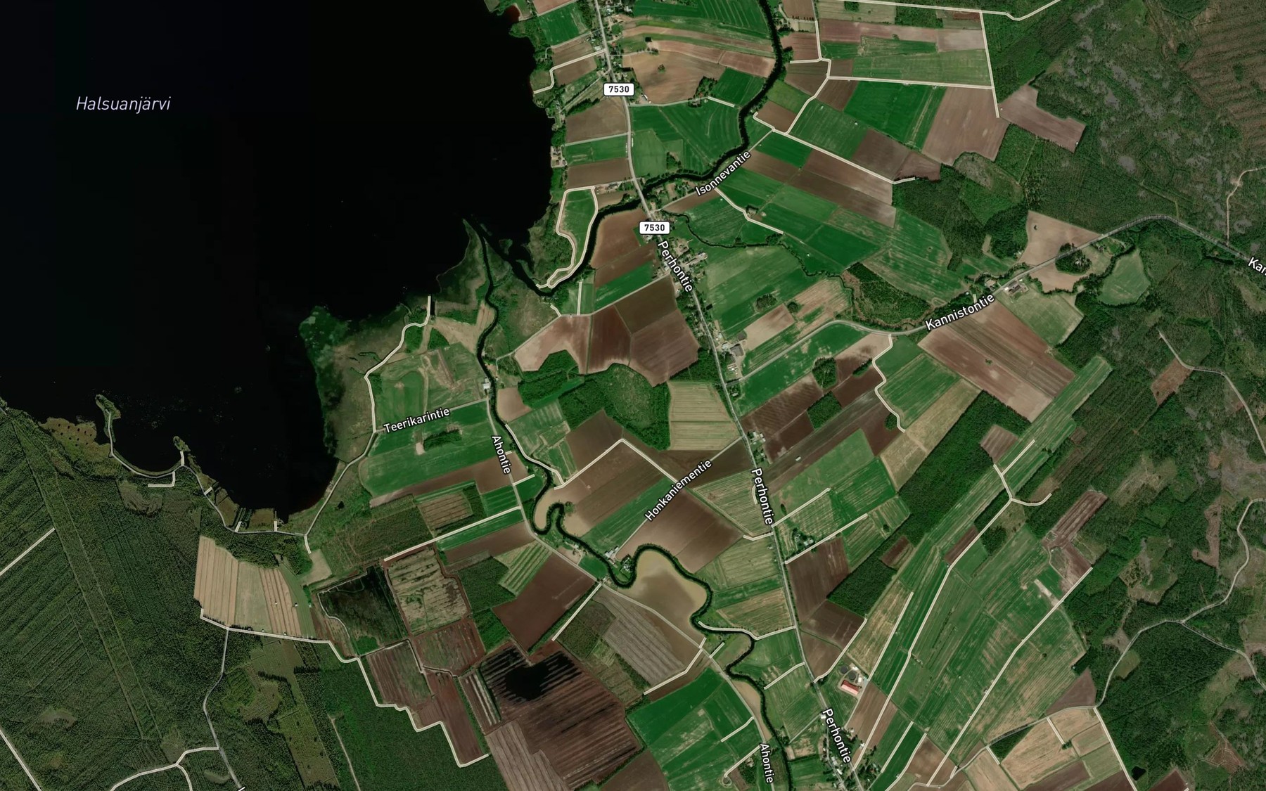 Satellite map of the Juurakkolampi