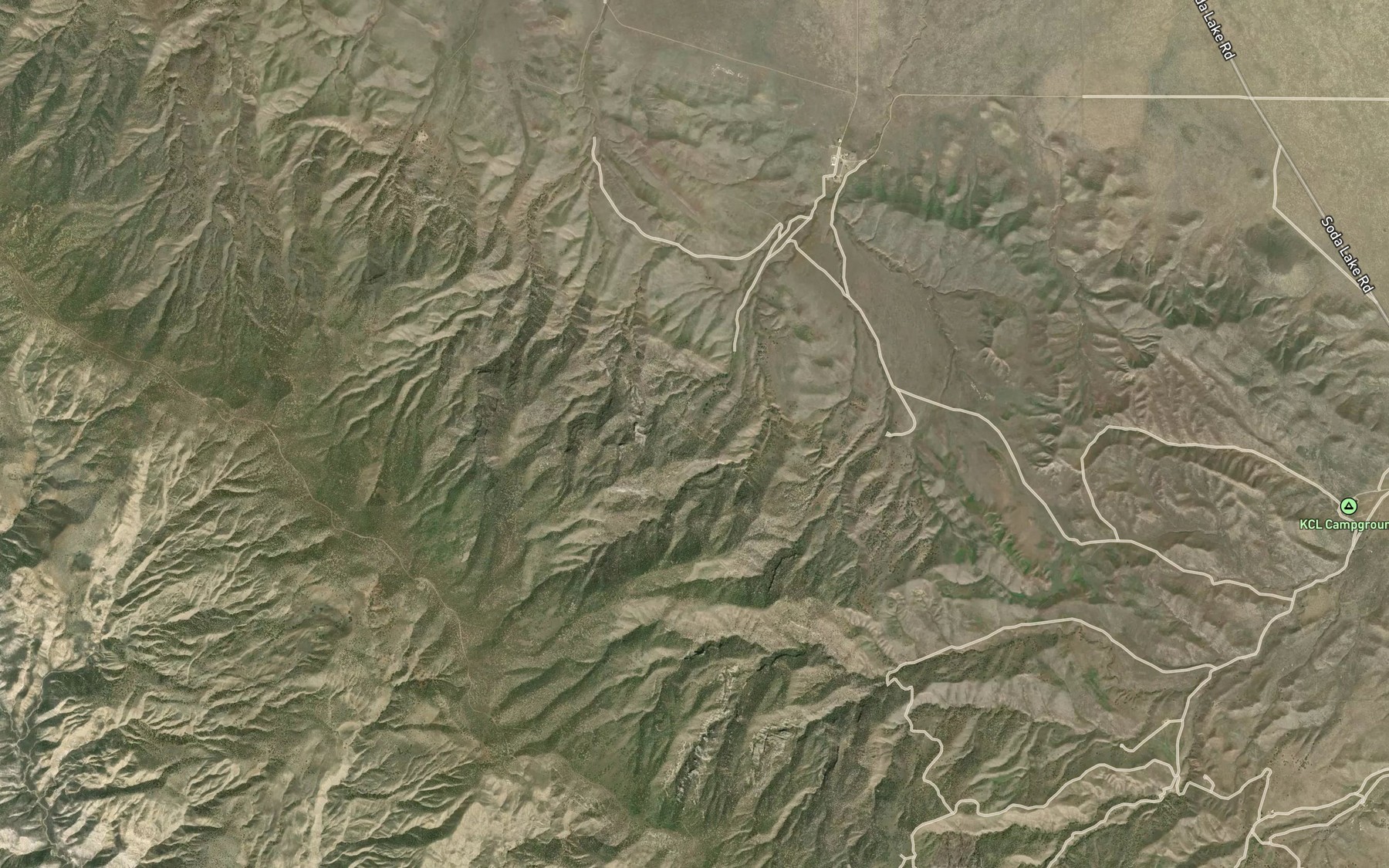 Satellite map of the Sulphur Spring