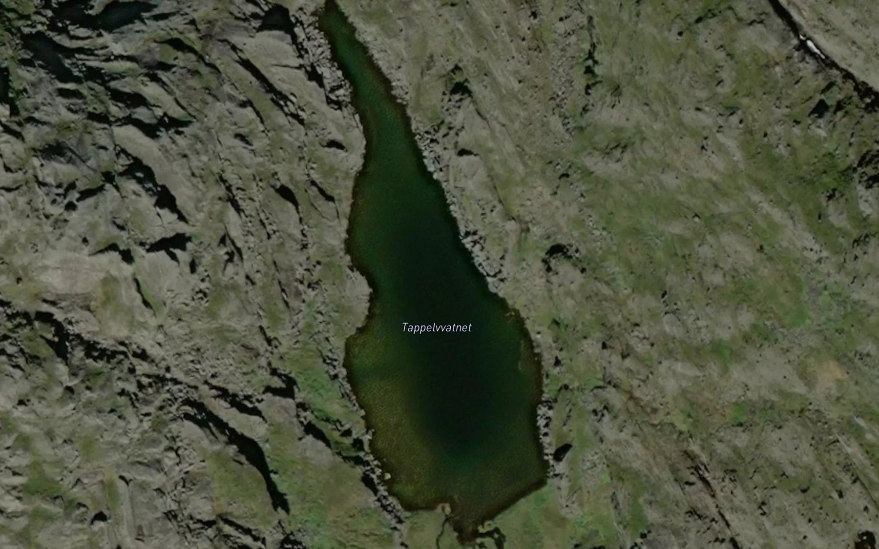 Satellite map of the Tappelvatnet