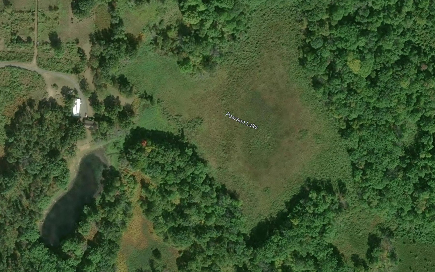 Satellite map of the Pearson Lake