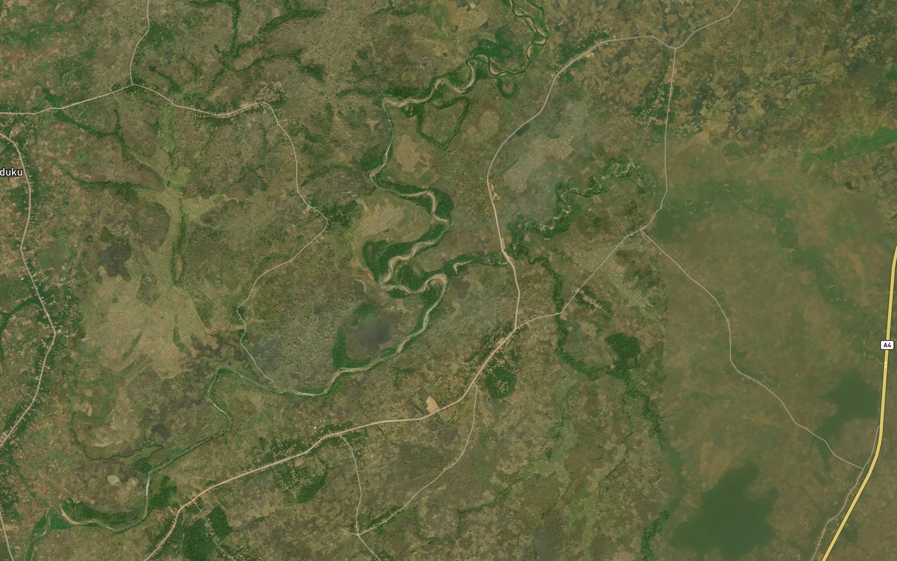 Satellite map of the Achua