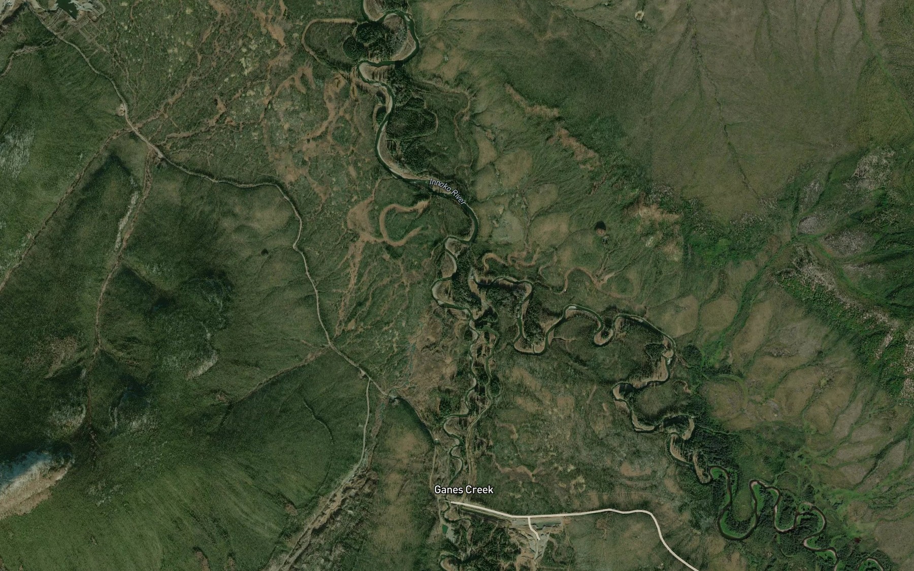 Satellite map of the Little Creek