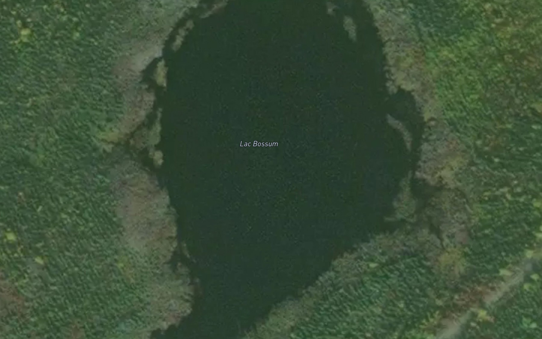 Satellite map of the Lac Bossum