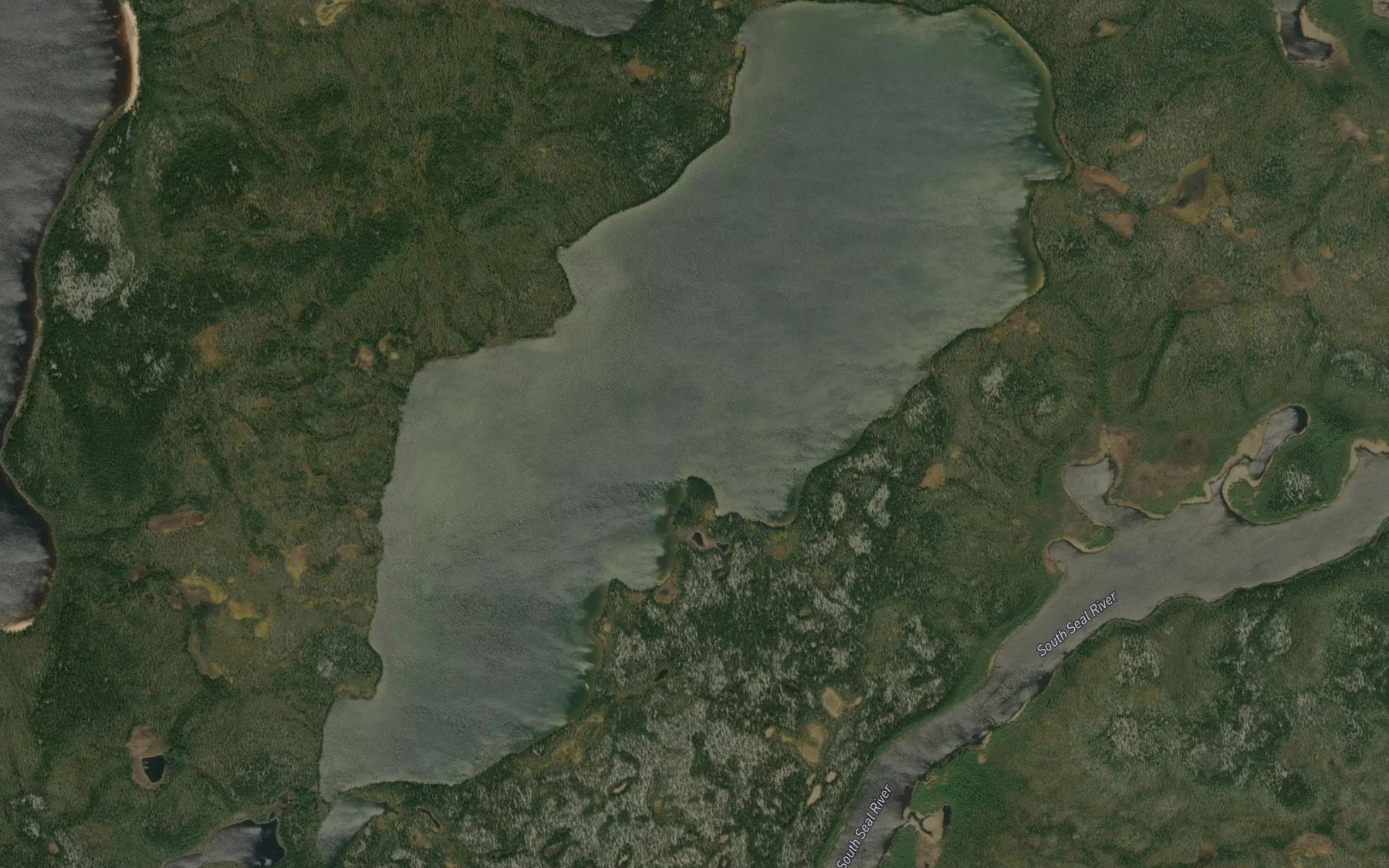 Satellite map of the Mazick Lake