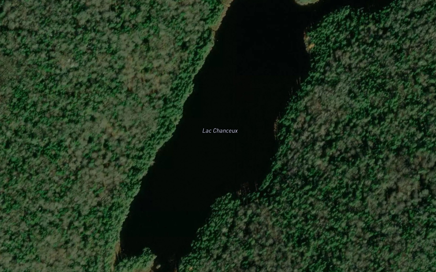 Satellite map of the Lac Chanceux