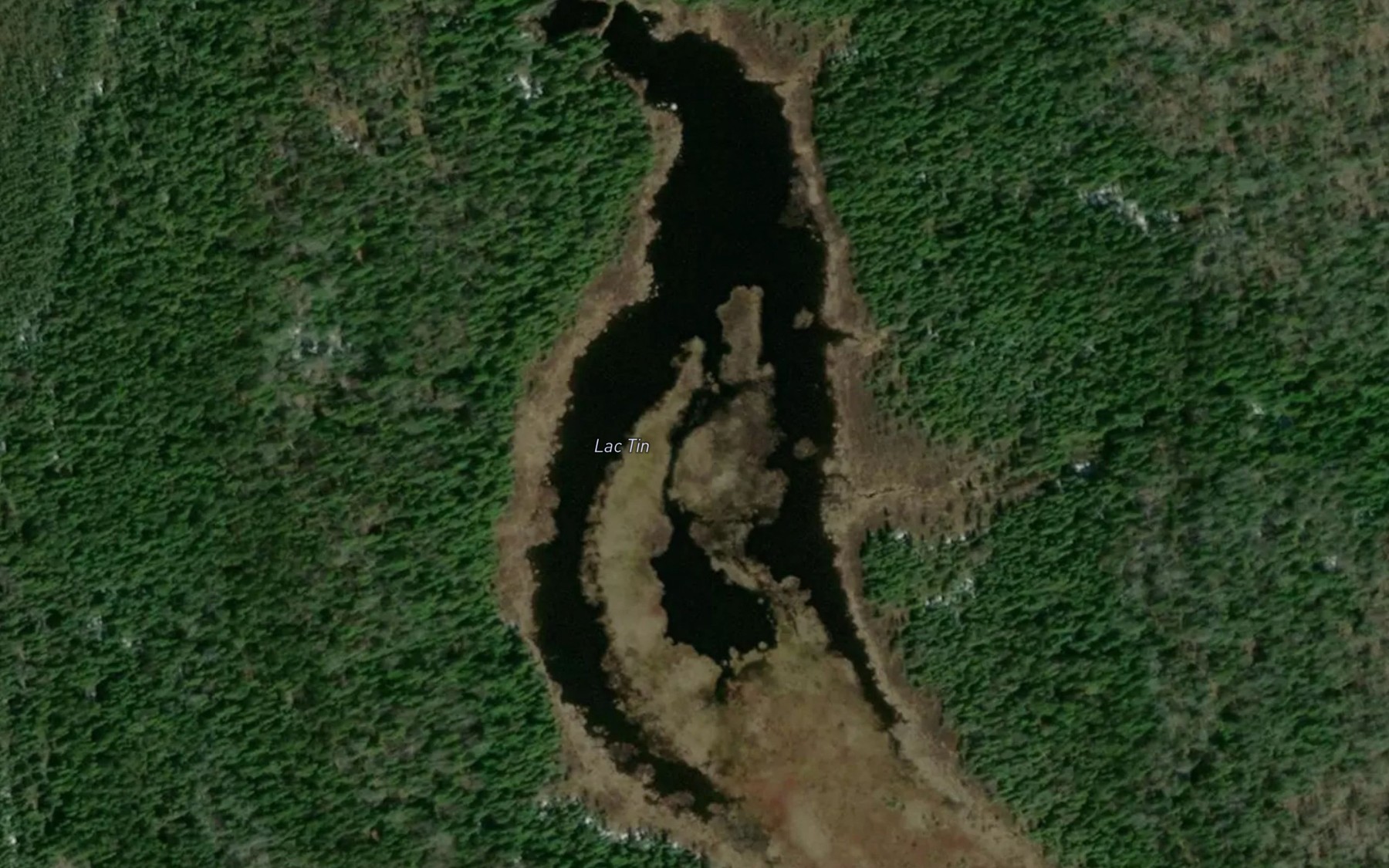 Satellite map of the Lac Tin