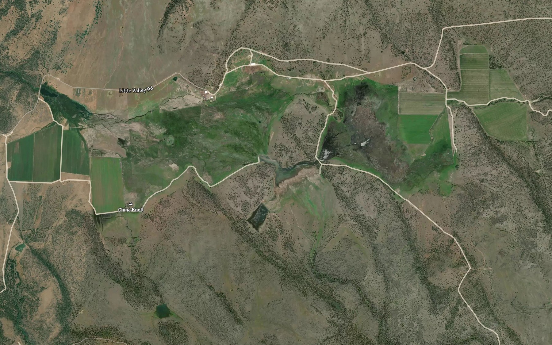 Satellite map of the Russell Dairy Creek