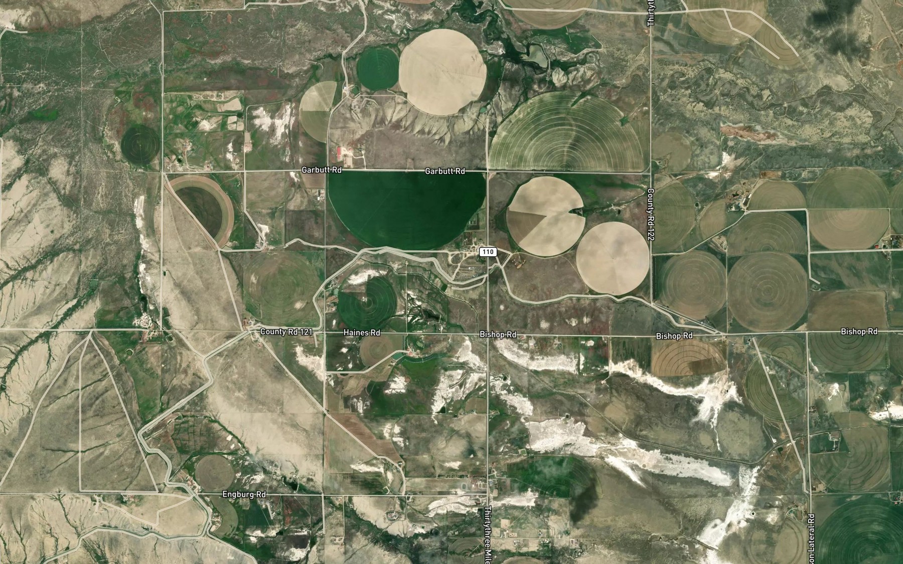 Satellite map of the Johnson Lateral