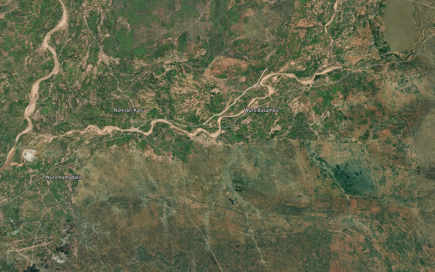 Satellite map of the Walewul Maningere
