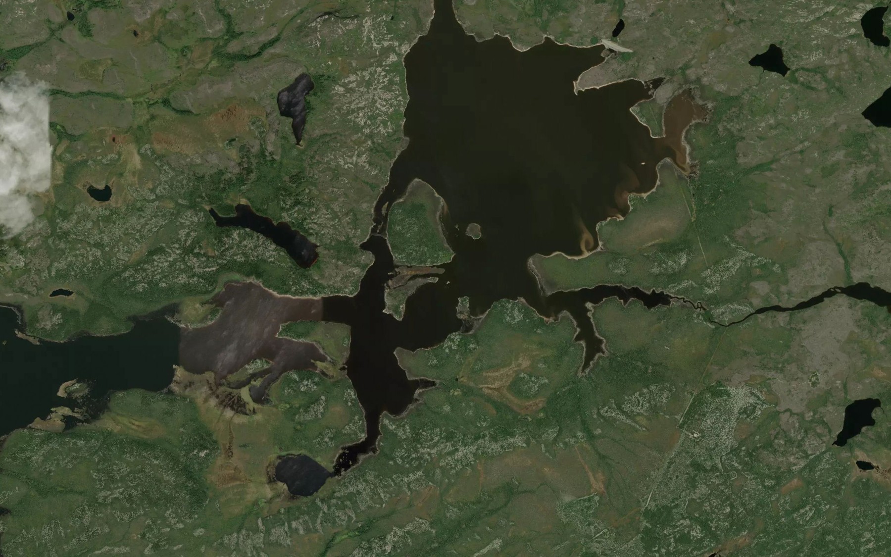 Satellite map of the Passe Kaupiskasi