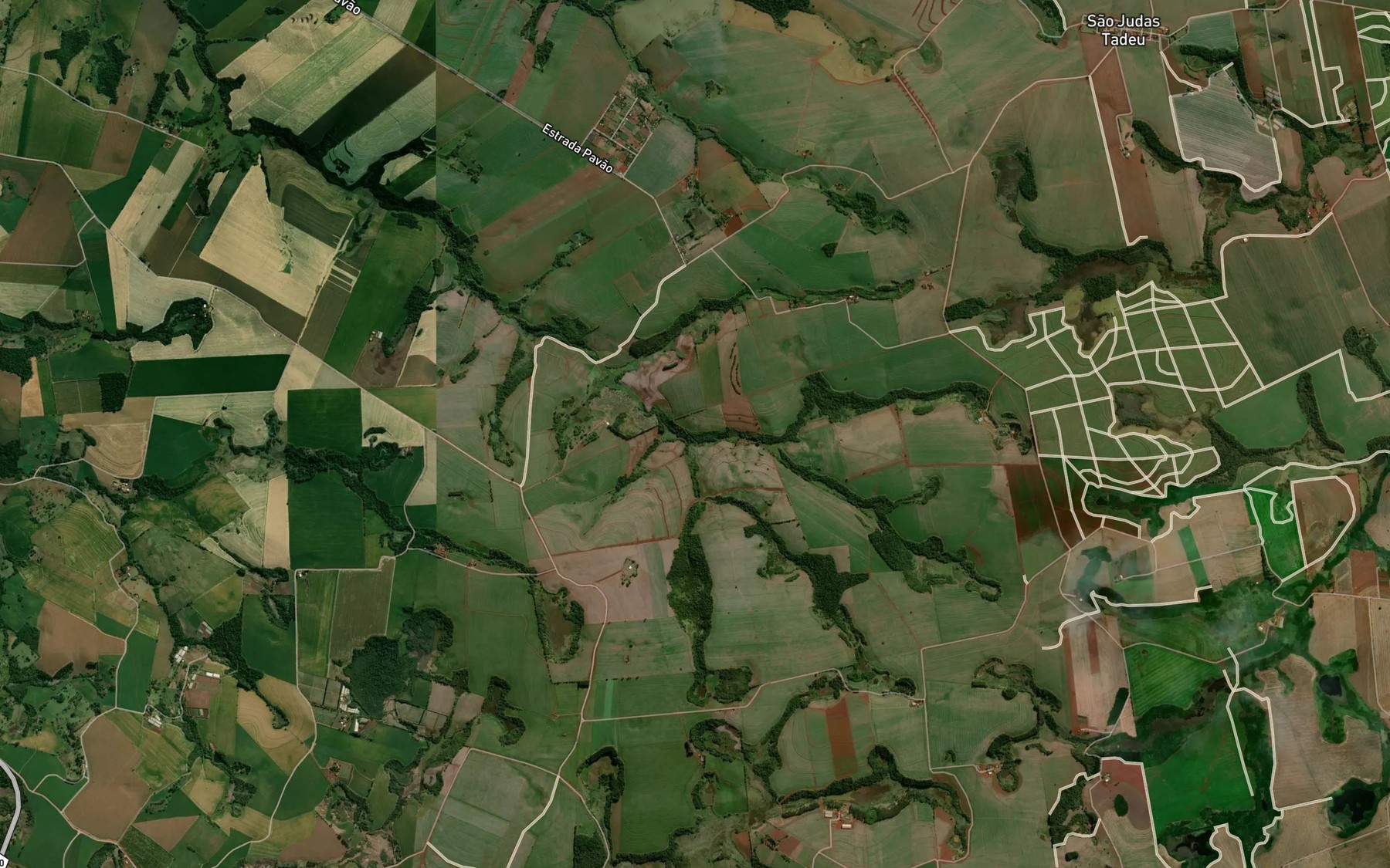 Satellite map of the Agua da Jabuticaba