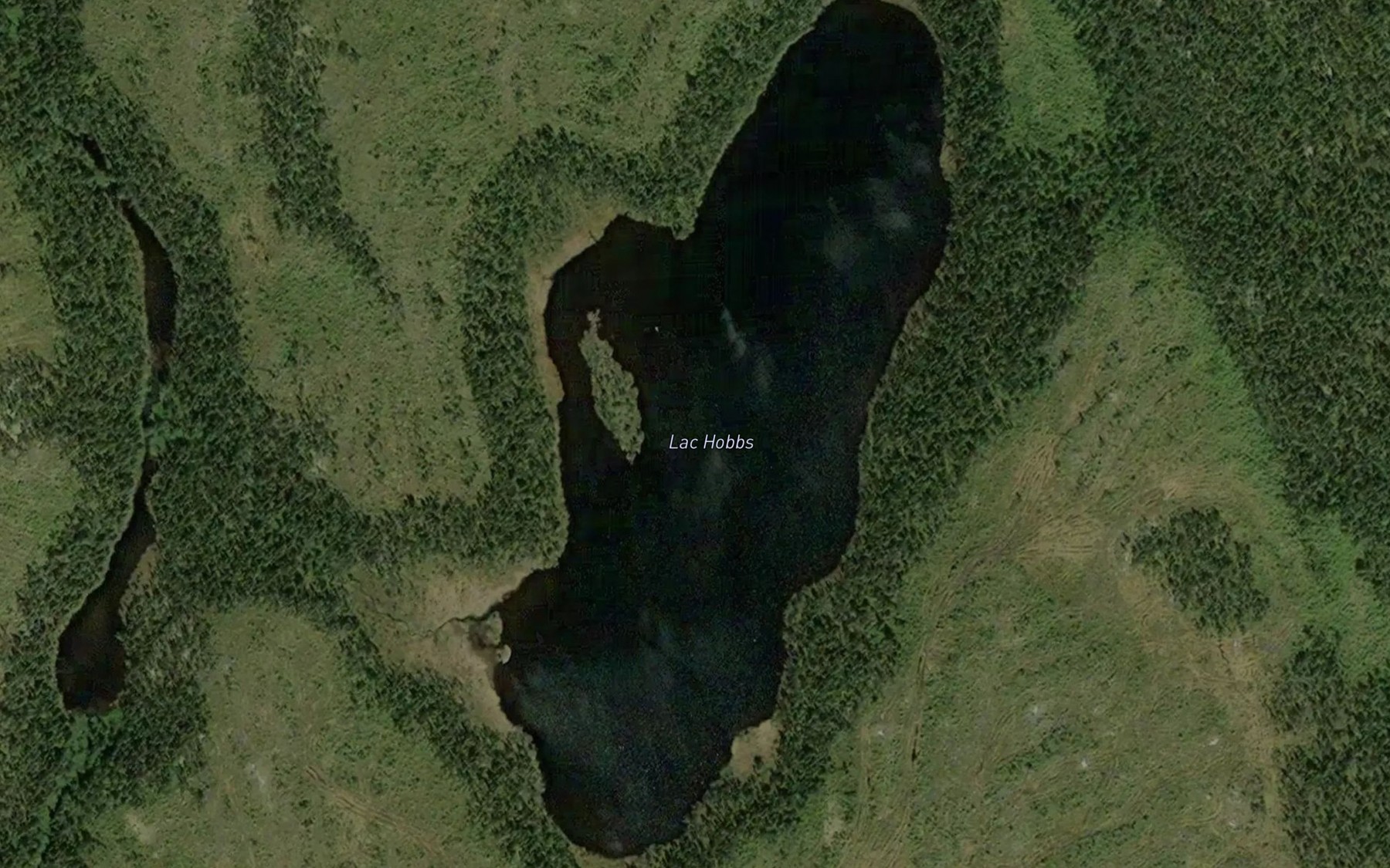 Satellite map of the Lac Hobbs