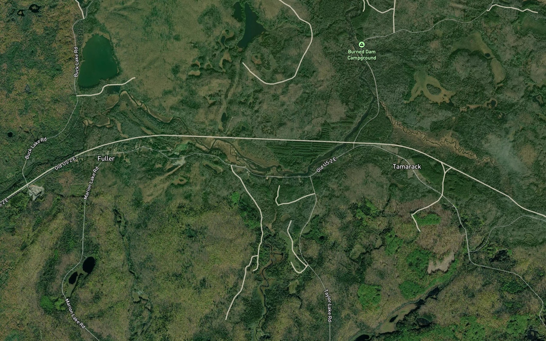Satellite map of the Morrison Creek