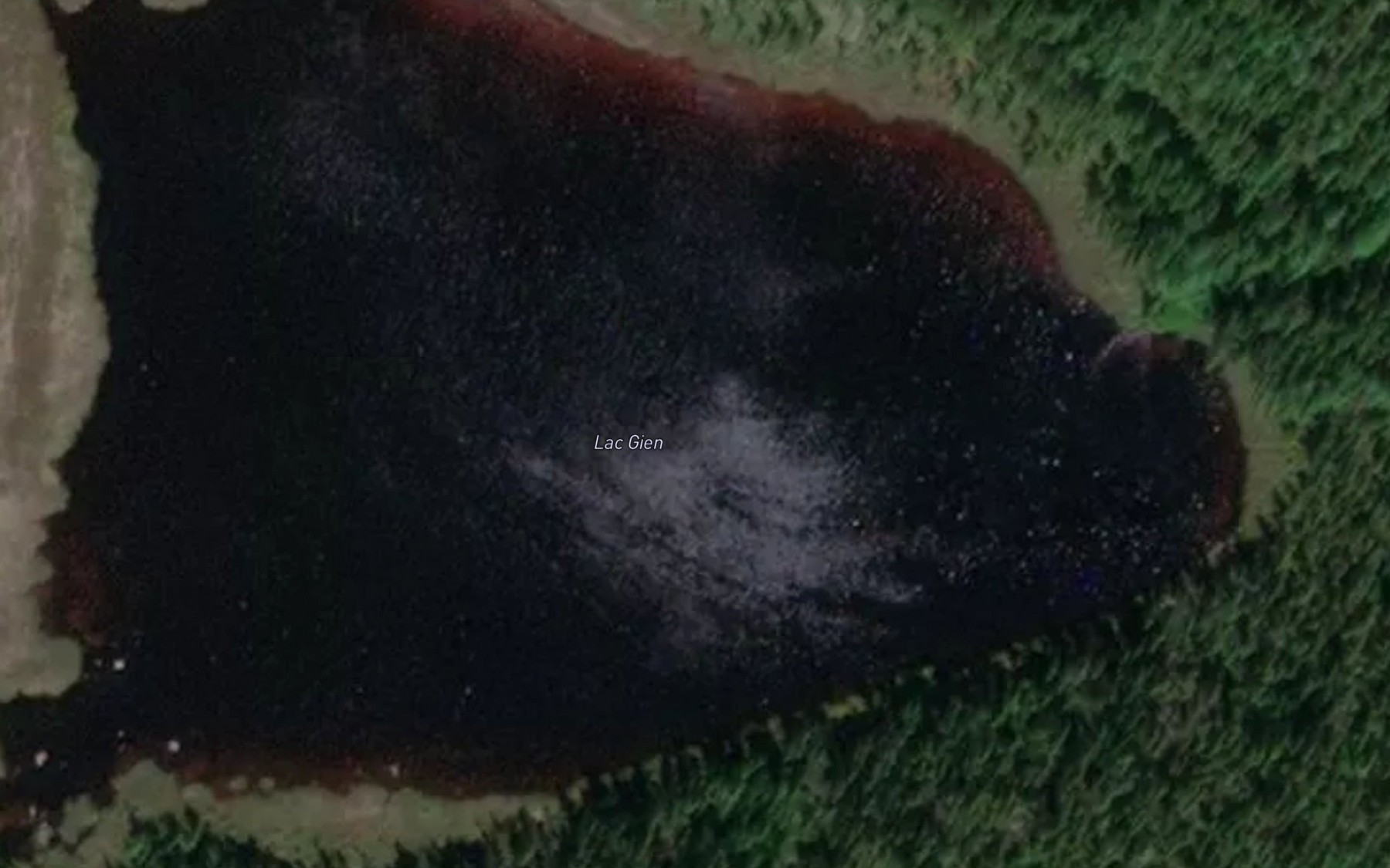 Satellite map of the Lac Gien