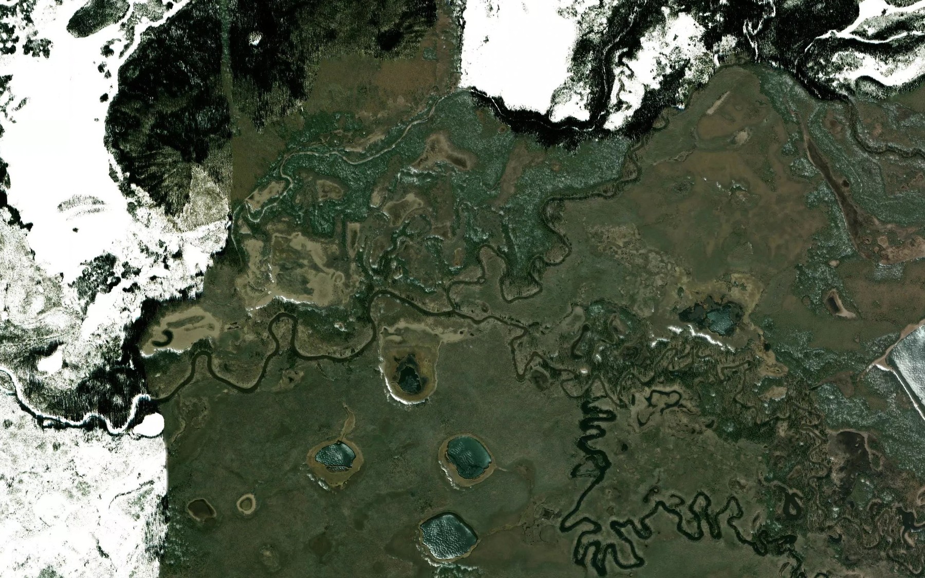 Satellite map of the Telidaside Creek