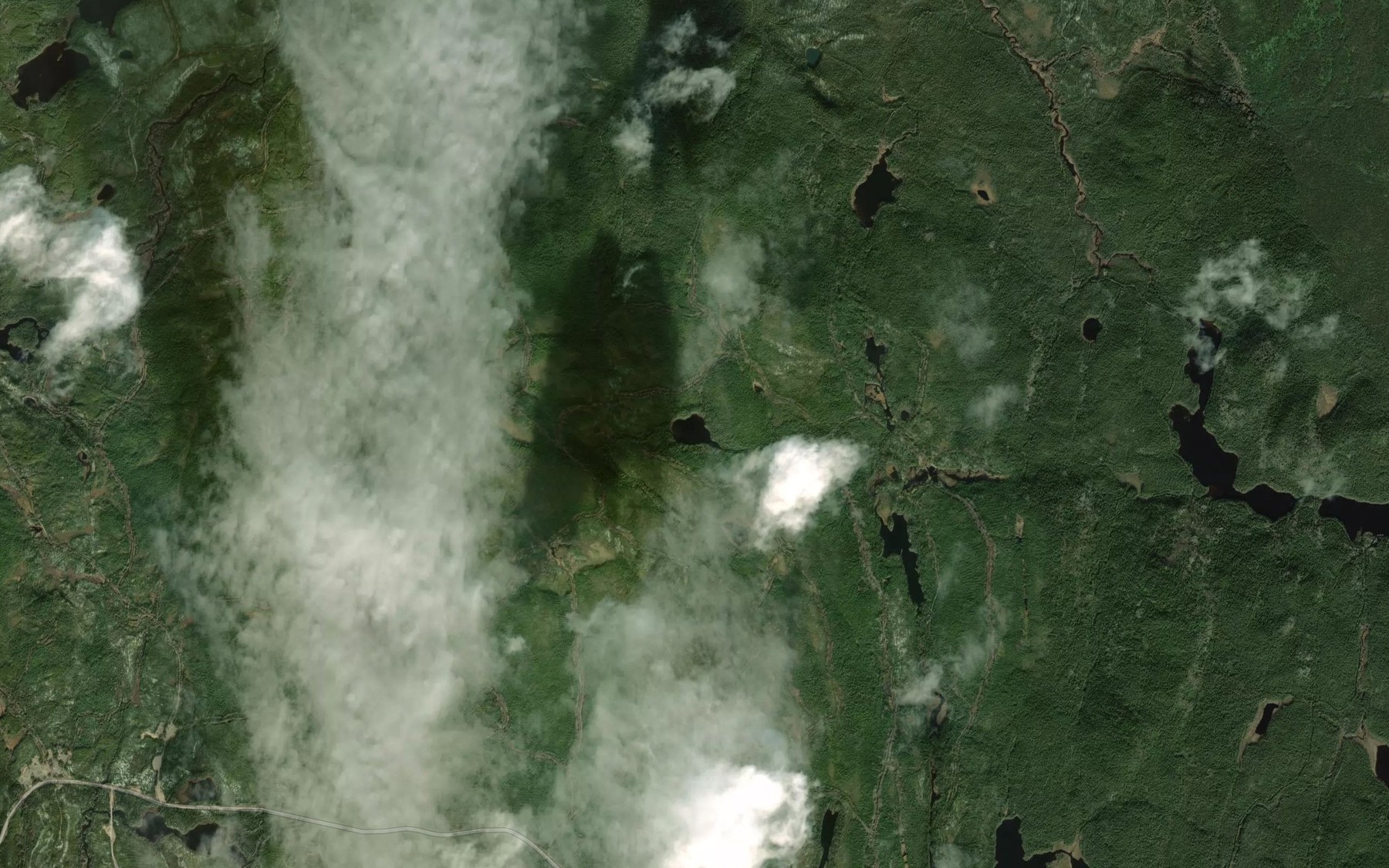 Satellite map of the Lac Loin