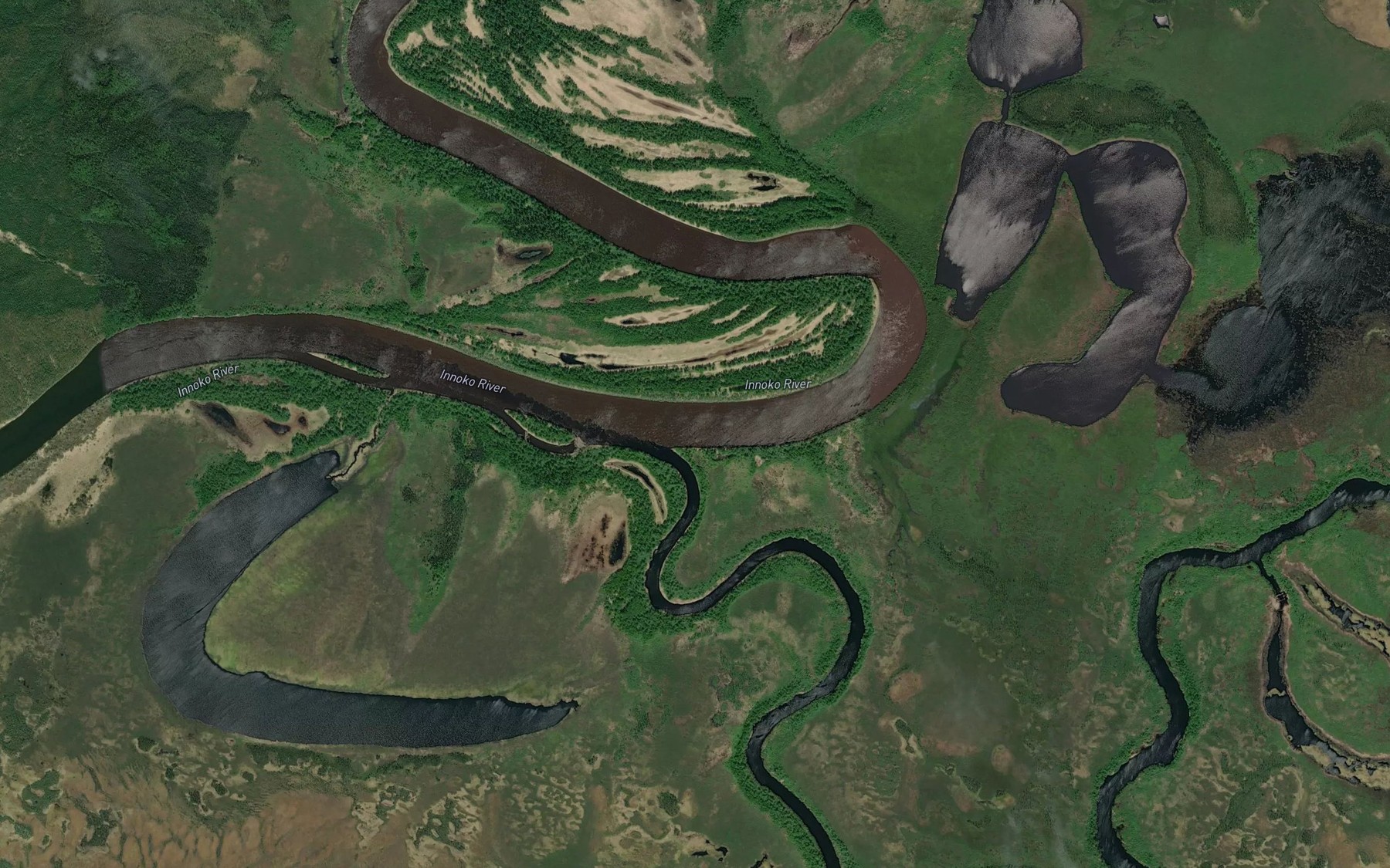 Satellite map of the Grouch Creek