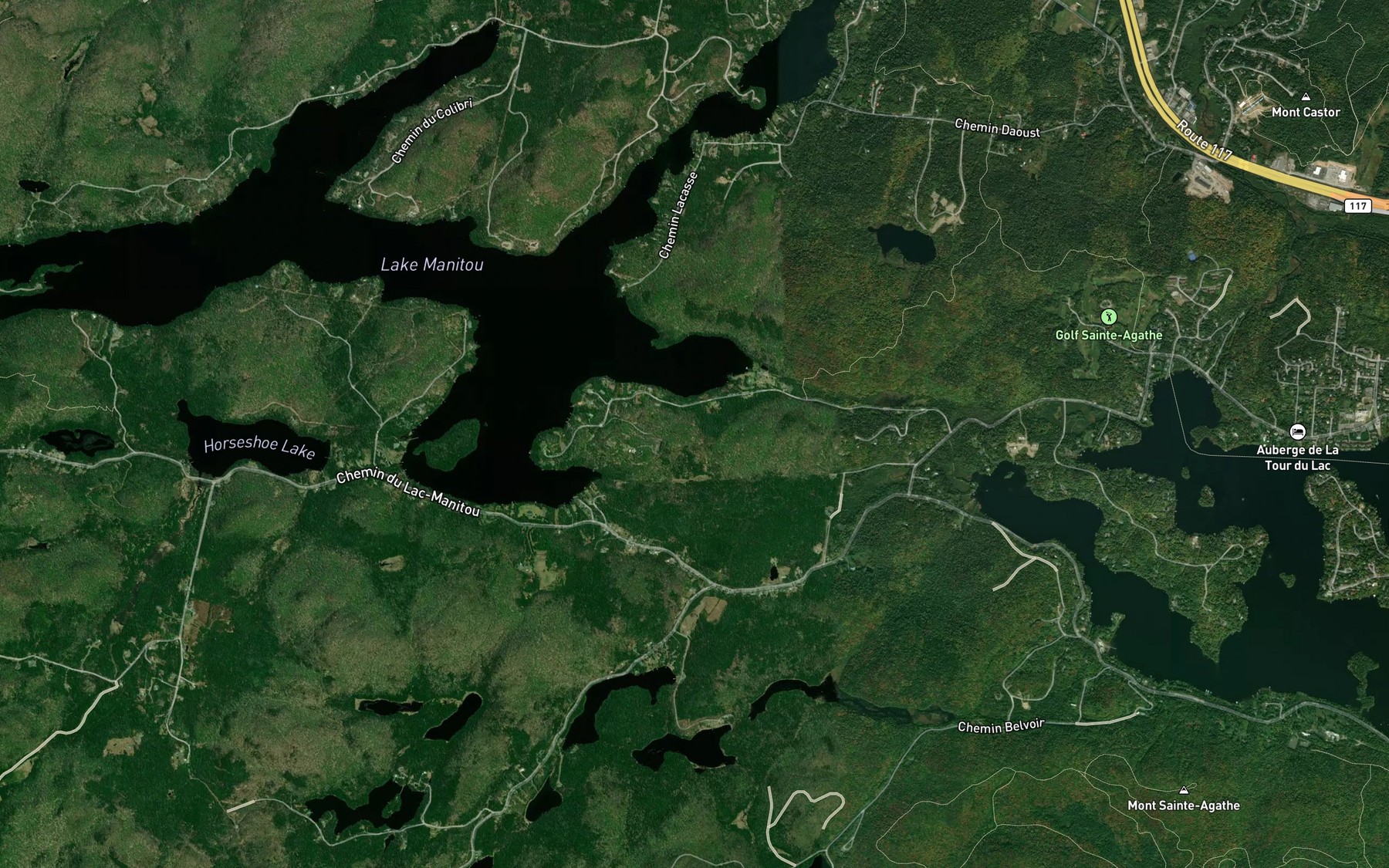 Satellite map of the Baie Thompson