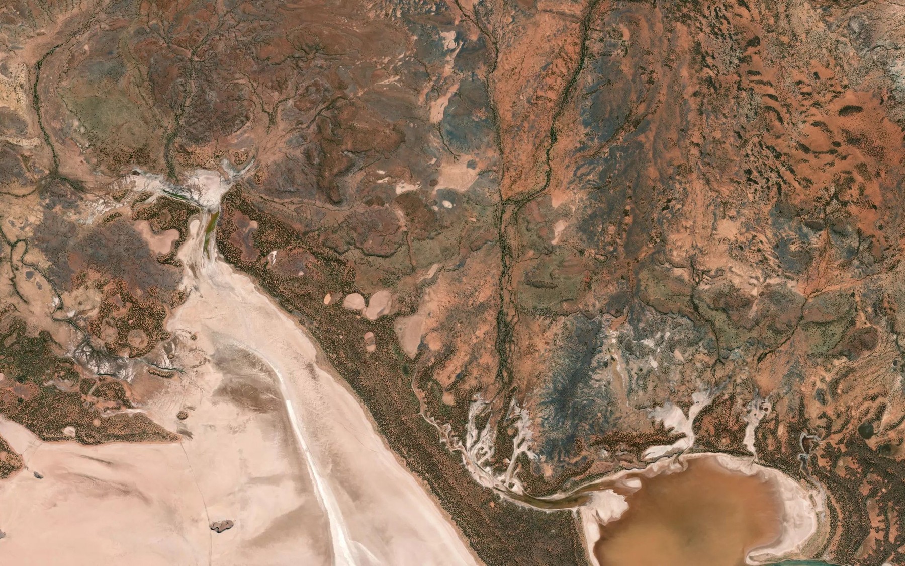 Satellite map of the Ann Creek