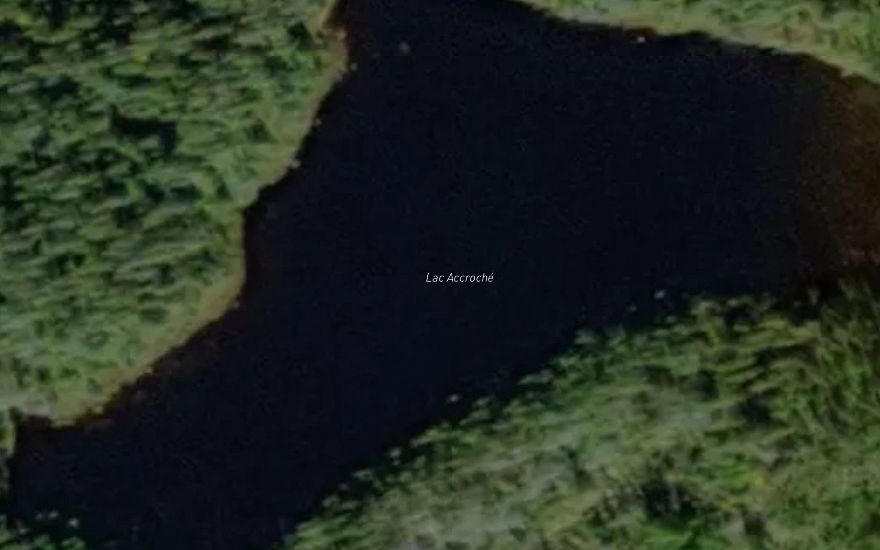 Satellite map of the Lac Accroche