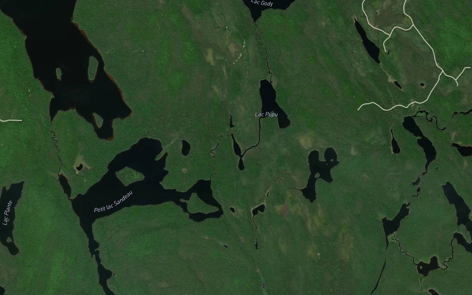 Satellite map of the Lac Chalumeau