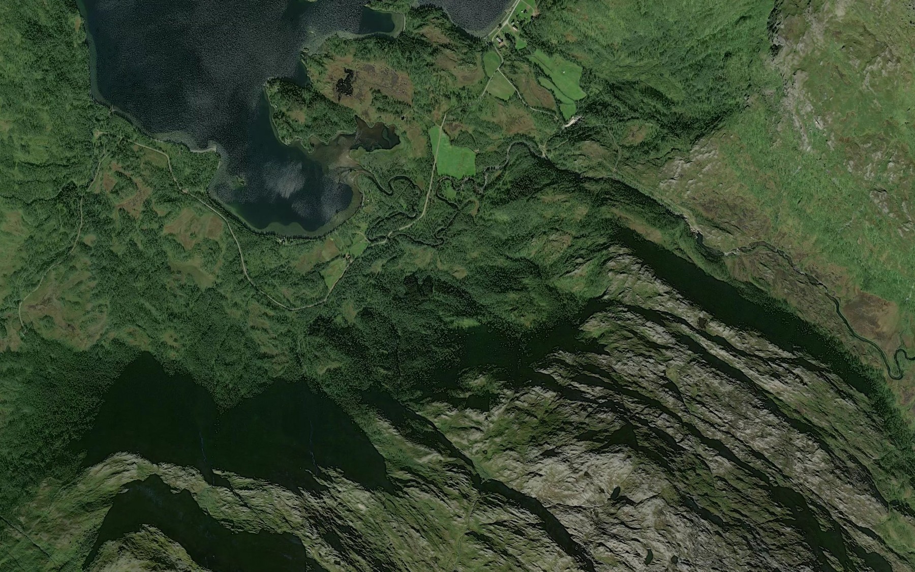 Satellite map of the Sauelva