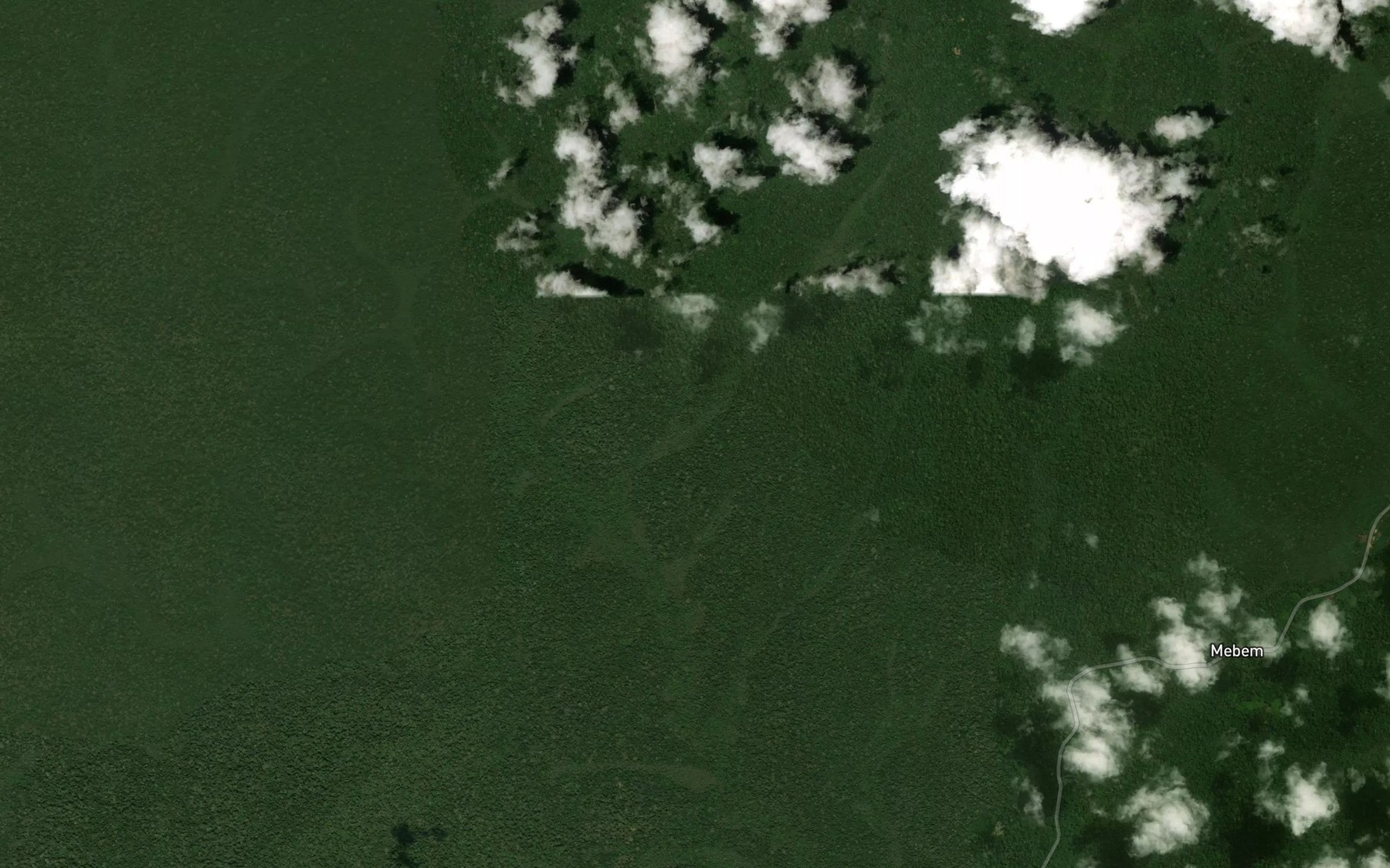 Satellite map of the Momelo