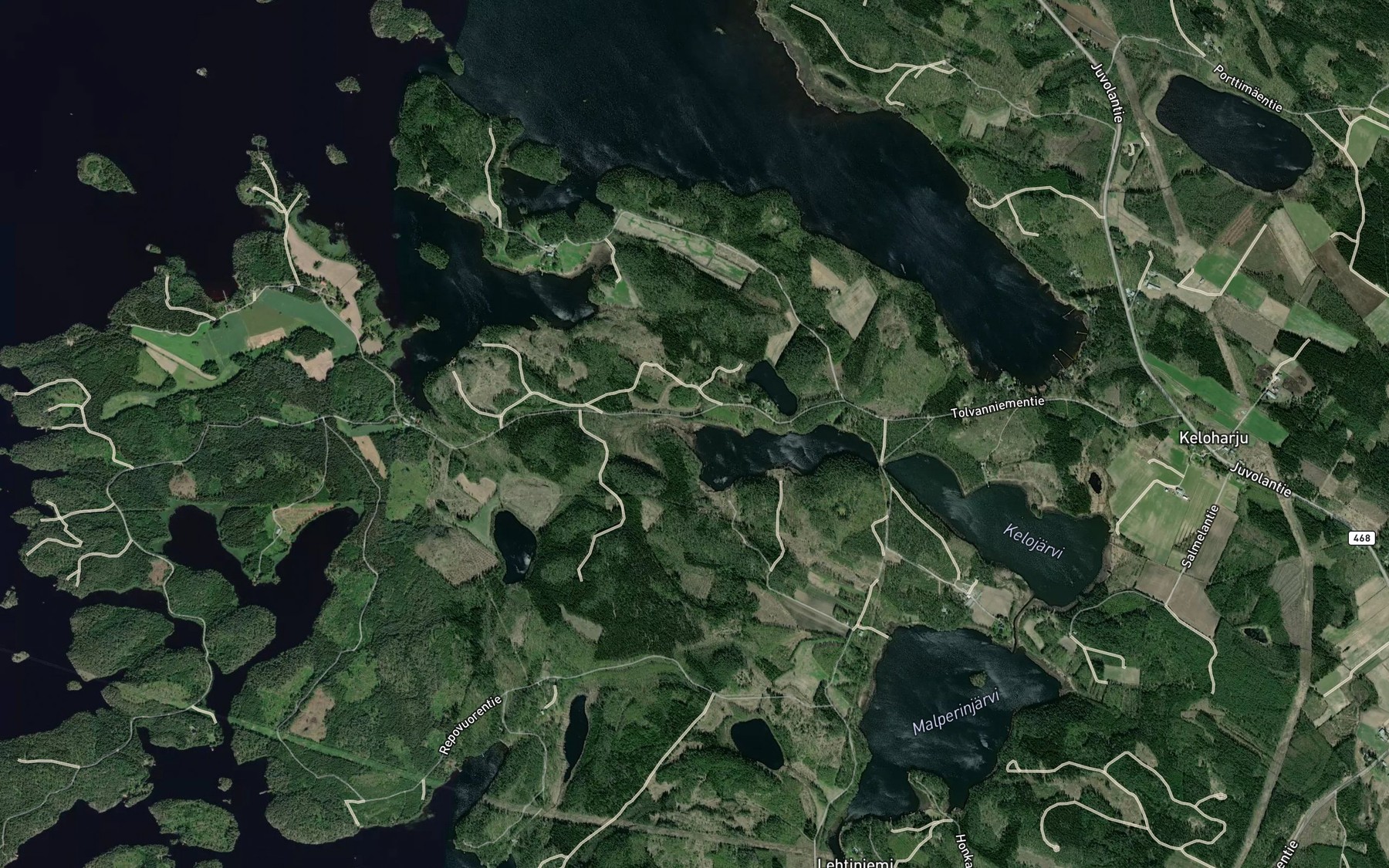 Satellite map of the Janisoja