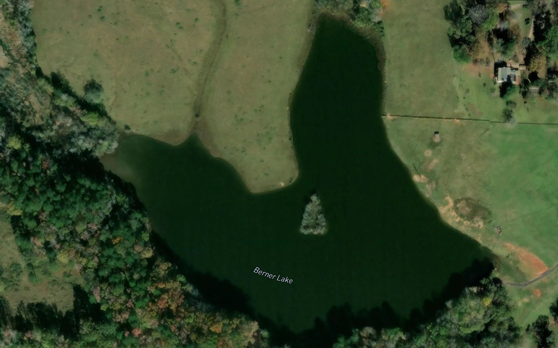 Satellite map of the Berner Lake