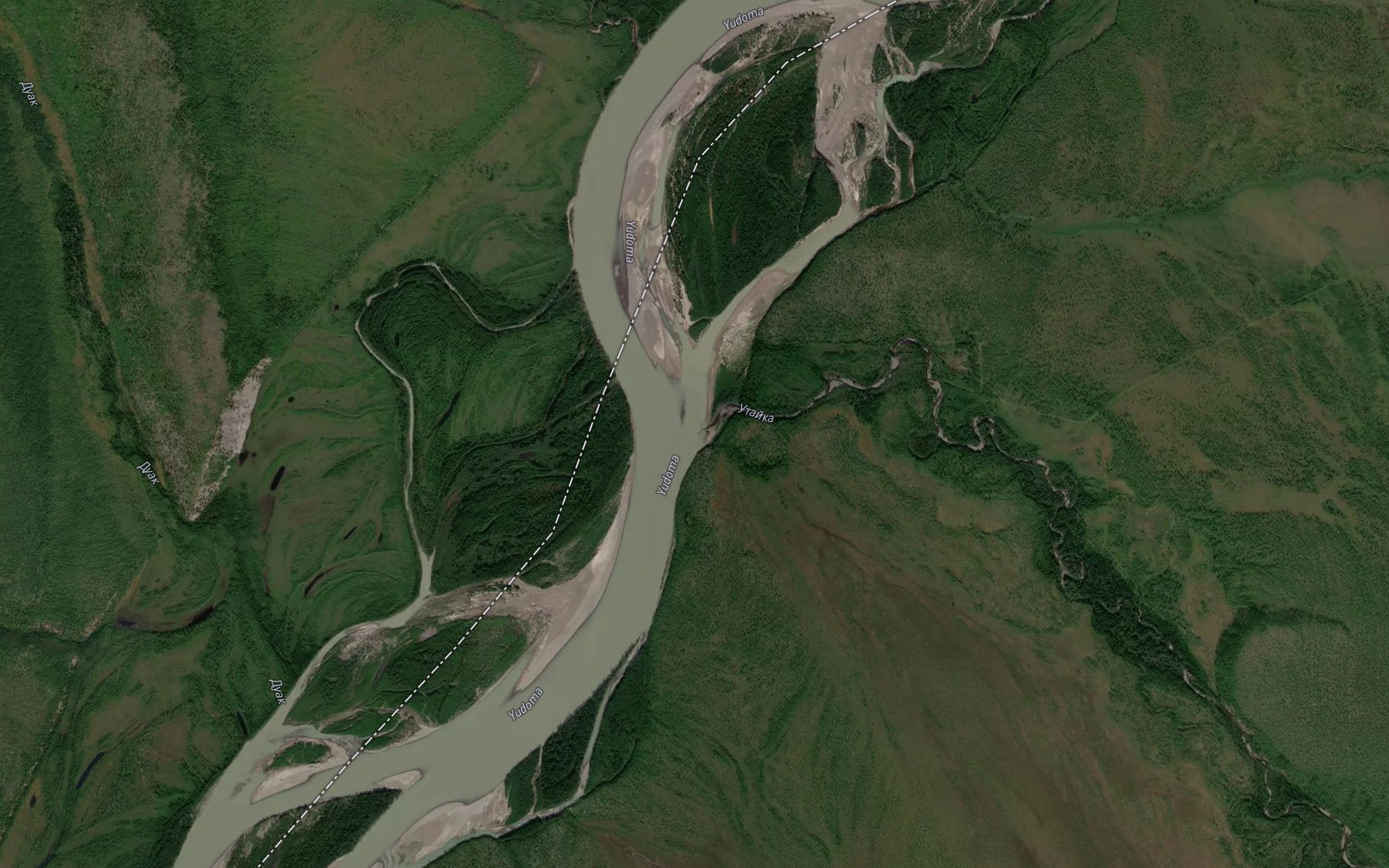 Satellite map of the Utayka