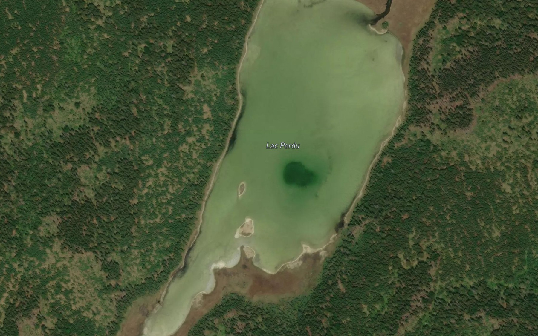 Satellite map of the Lac Perdu