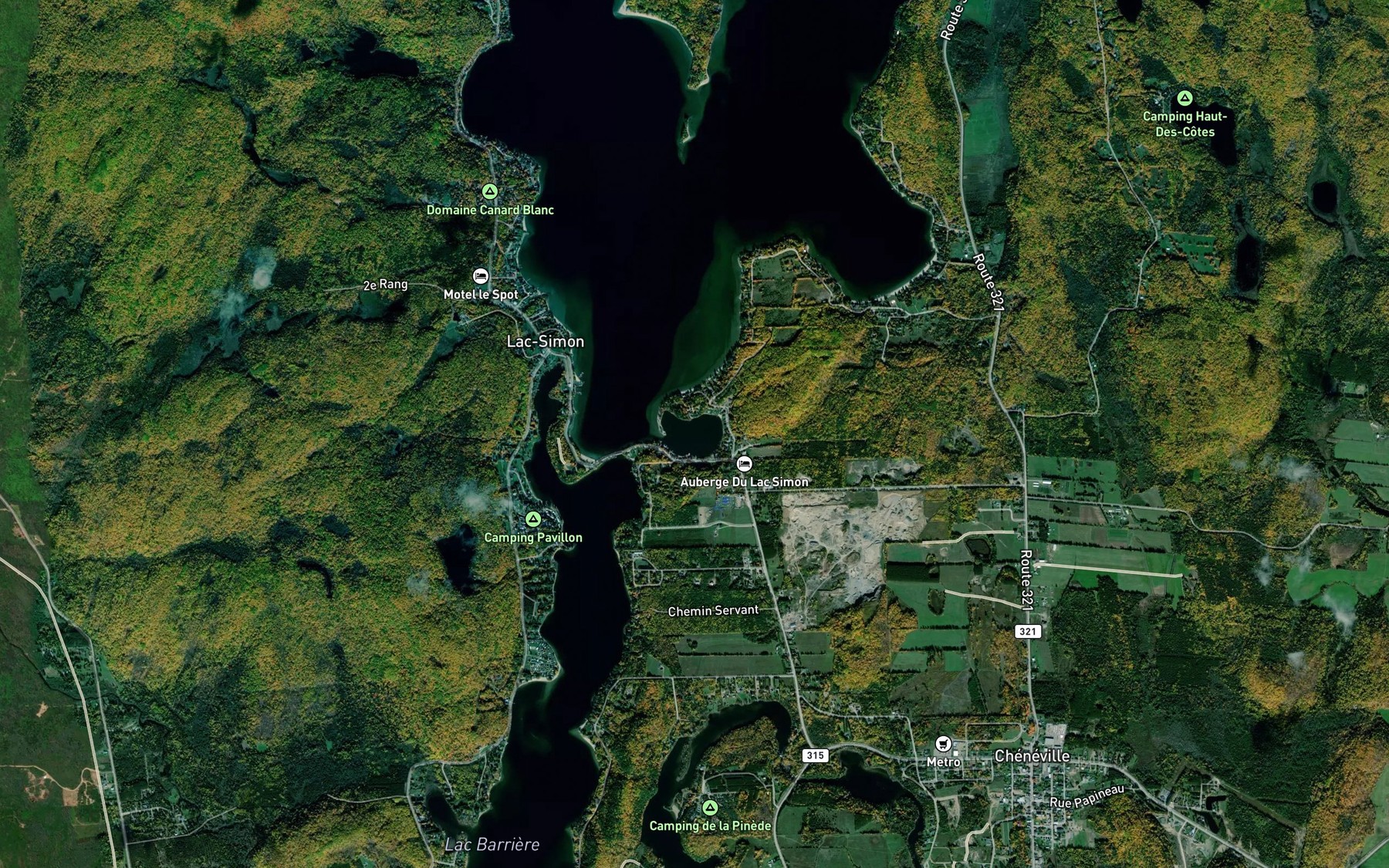 Satellite map of the Baie Blais