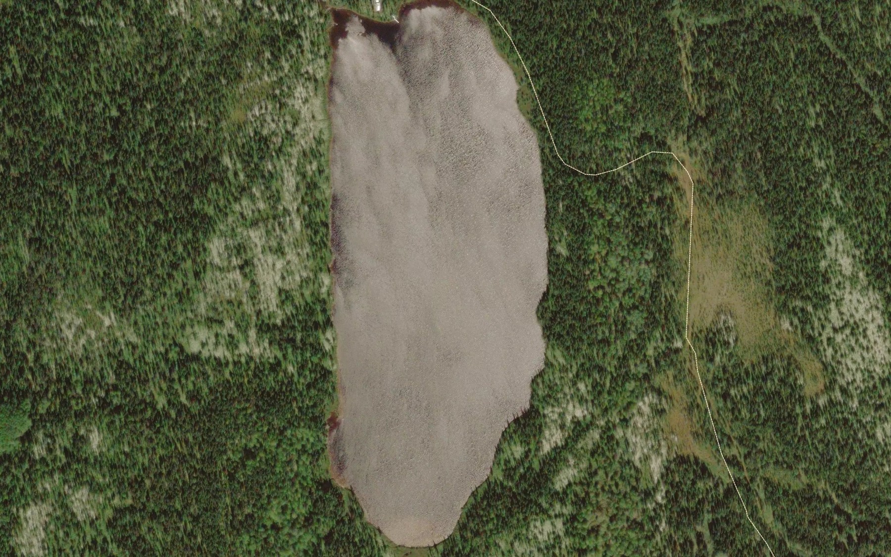 Satellite map of the Lac Gedeon