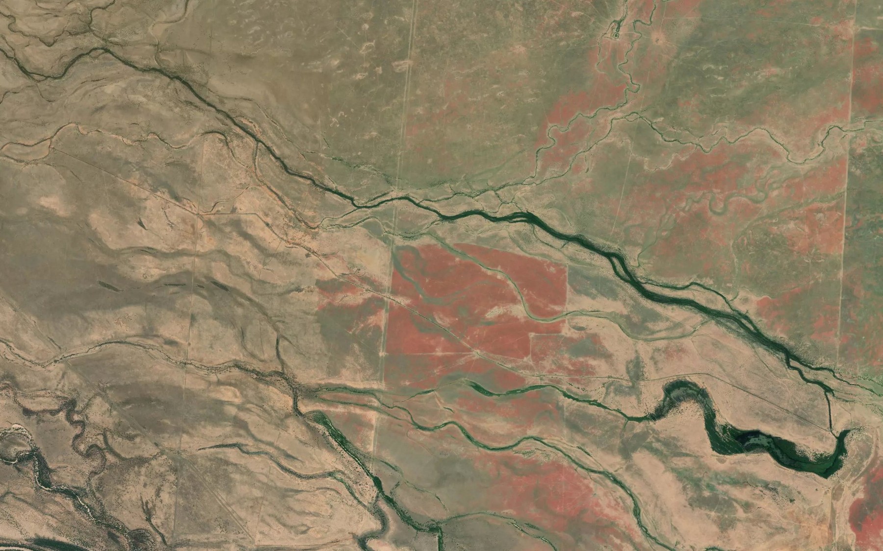 Satellite map of the Bullock Creek