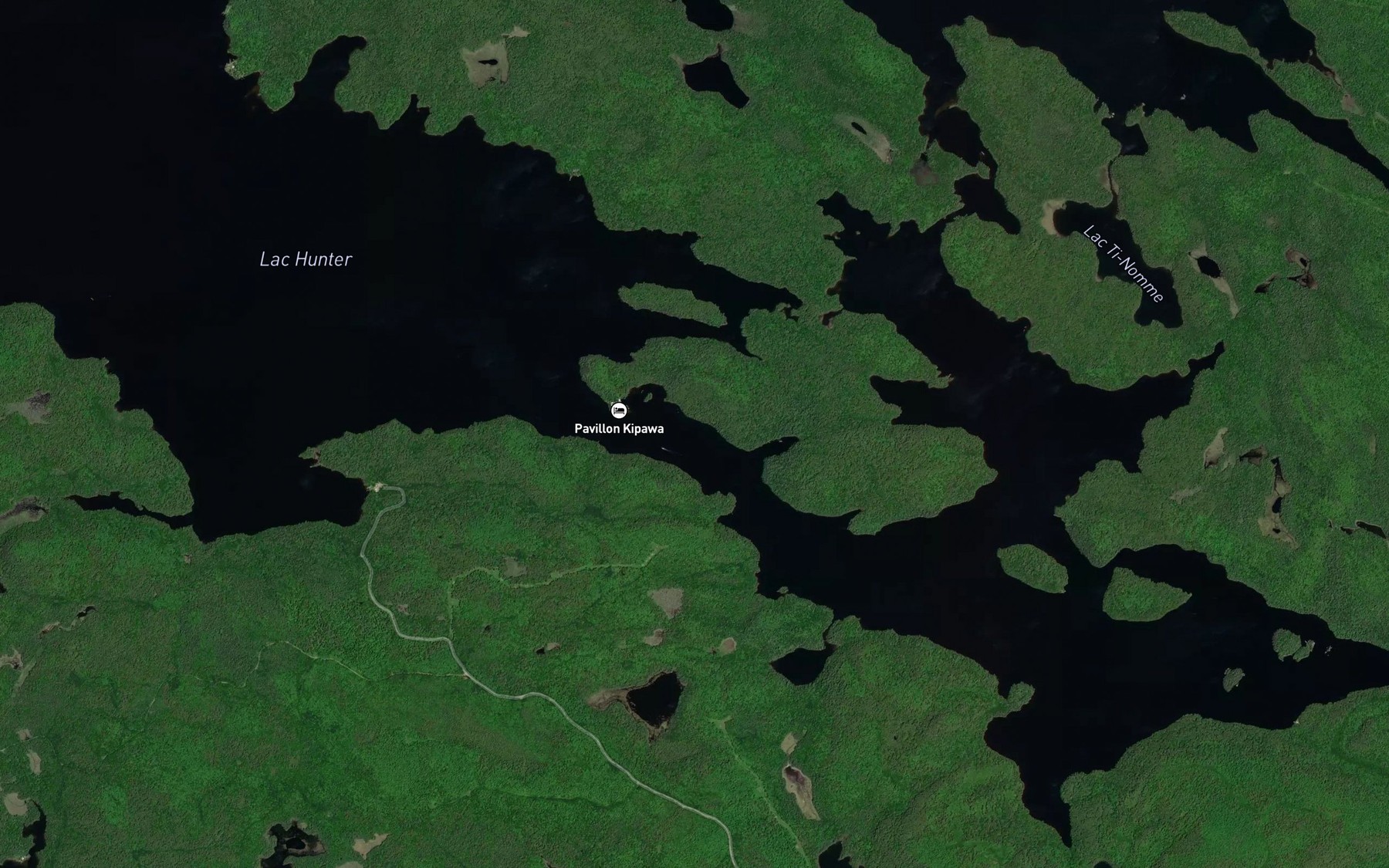 Satellite map of the Passe Edwards