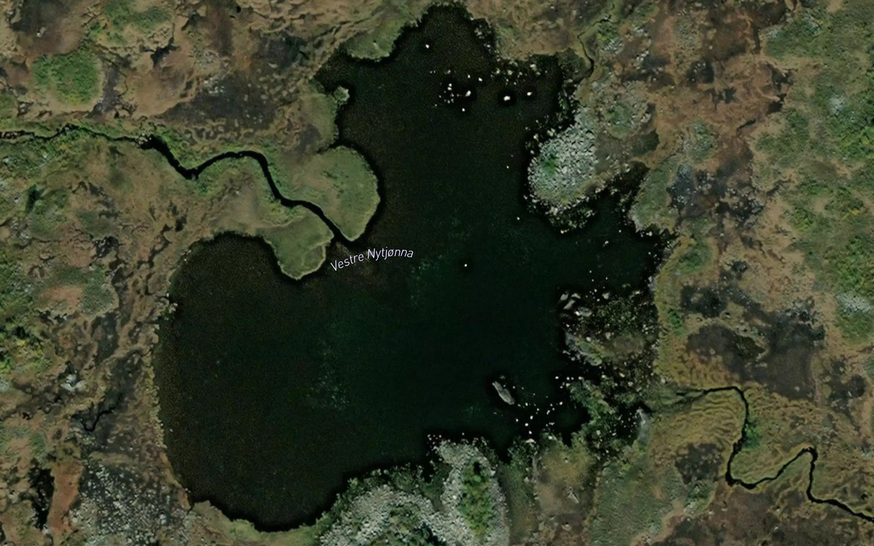 Satellite map of the Nytjorna,vestre