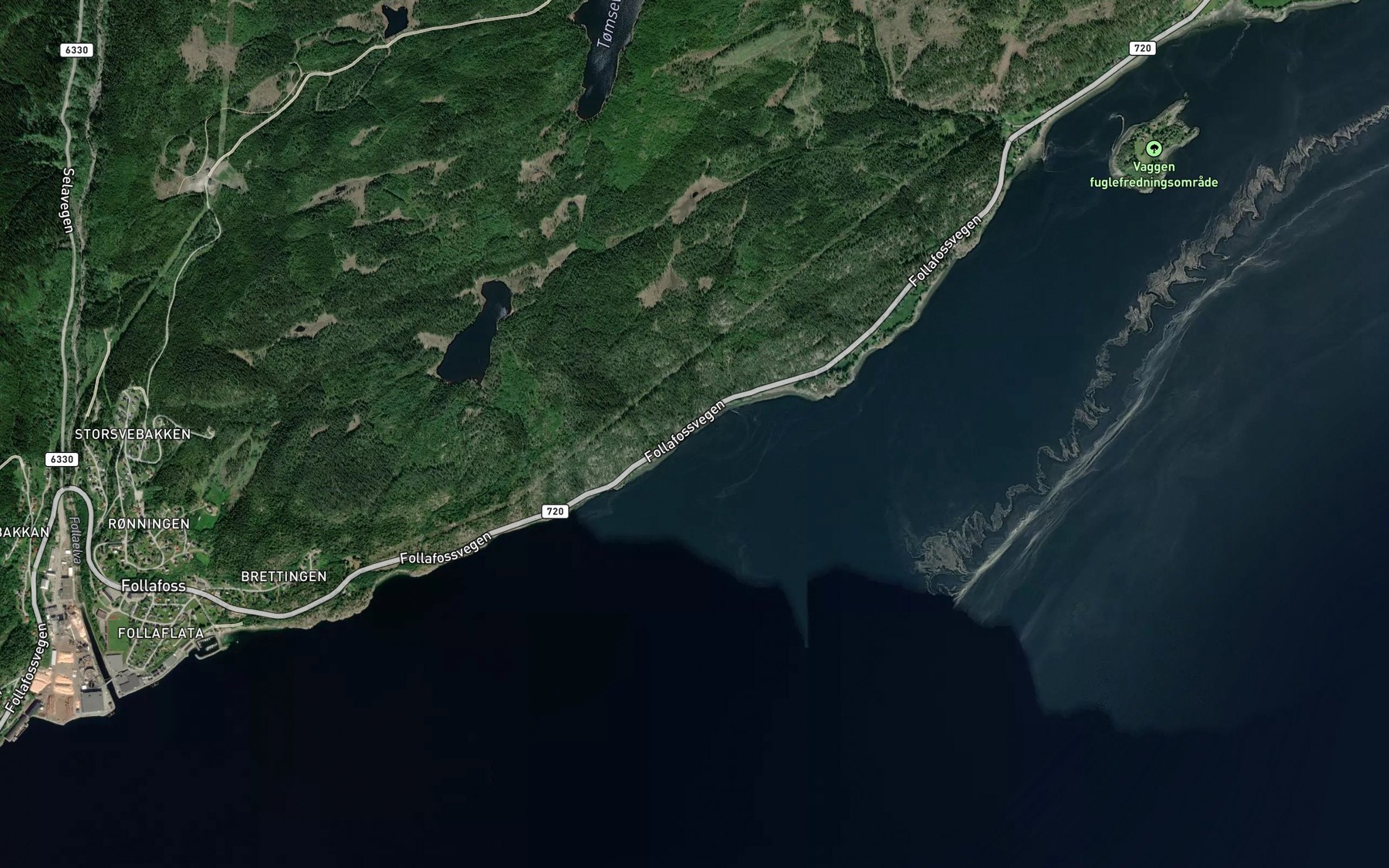 Satellite map of the Storbukta