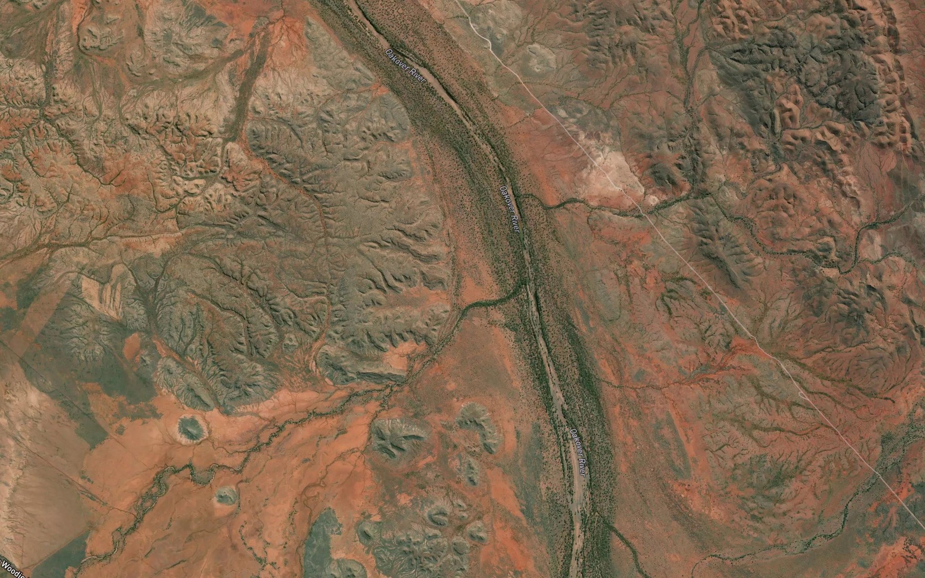 Satellite map of the Gingarrigan Creek