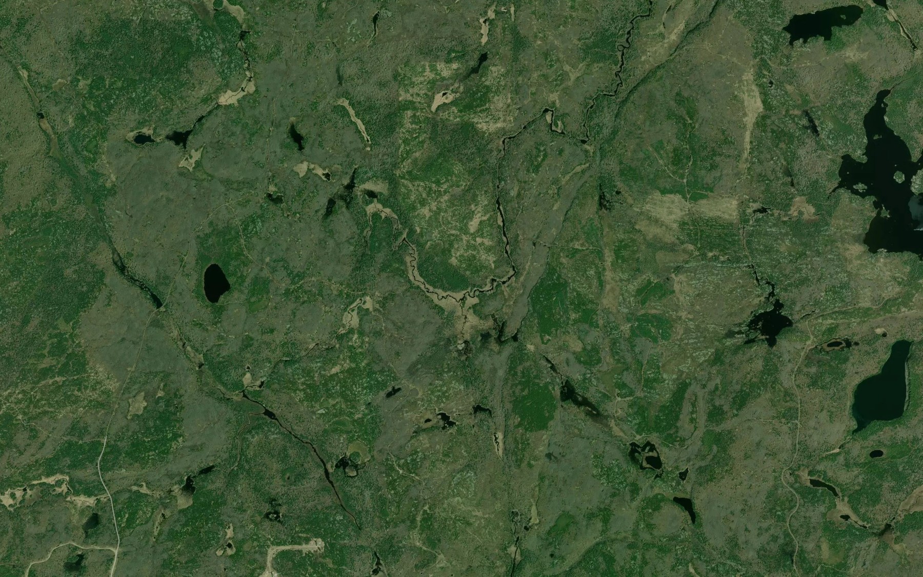 Satellite map of the Saltlick Creek