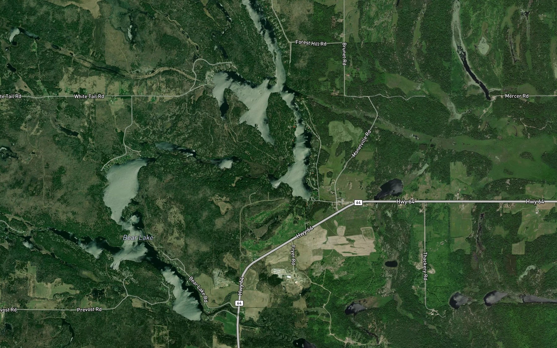 Satellite map of the Daoust Bay